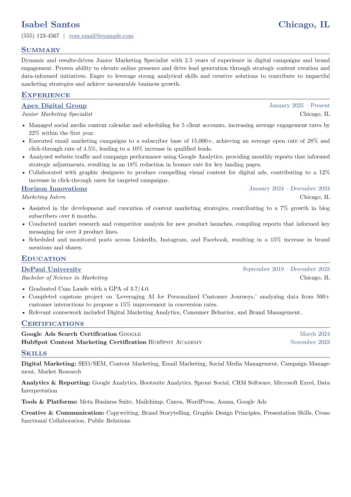 Short version - Page 1