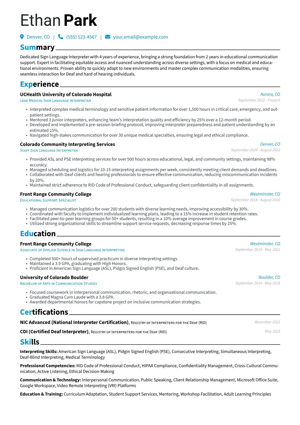 Career changer version - Page 1