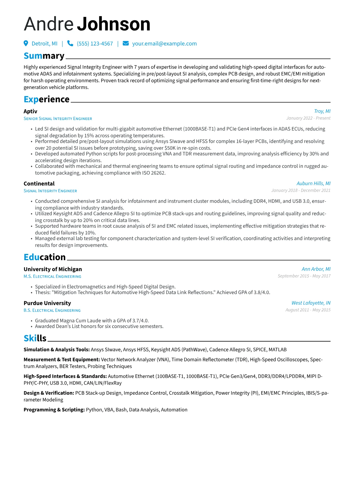 Automotive SI Specialist version - Page 1