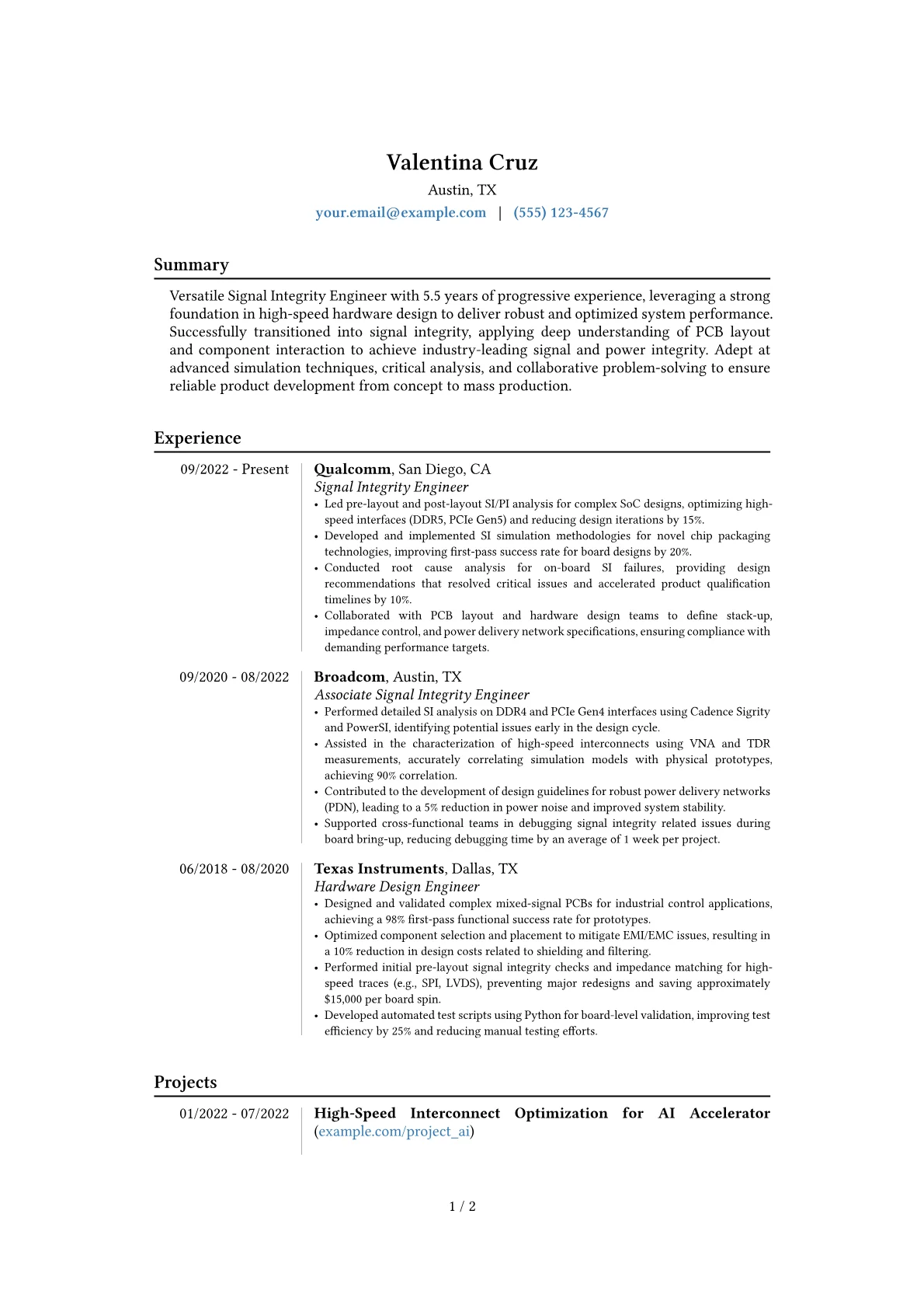Career changer version - Page 1