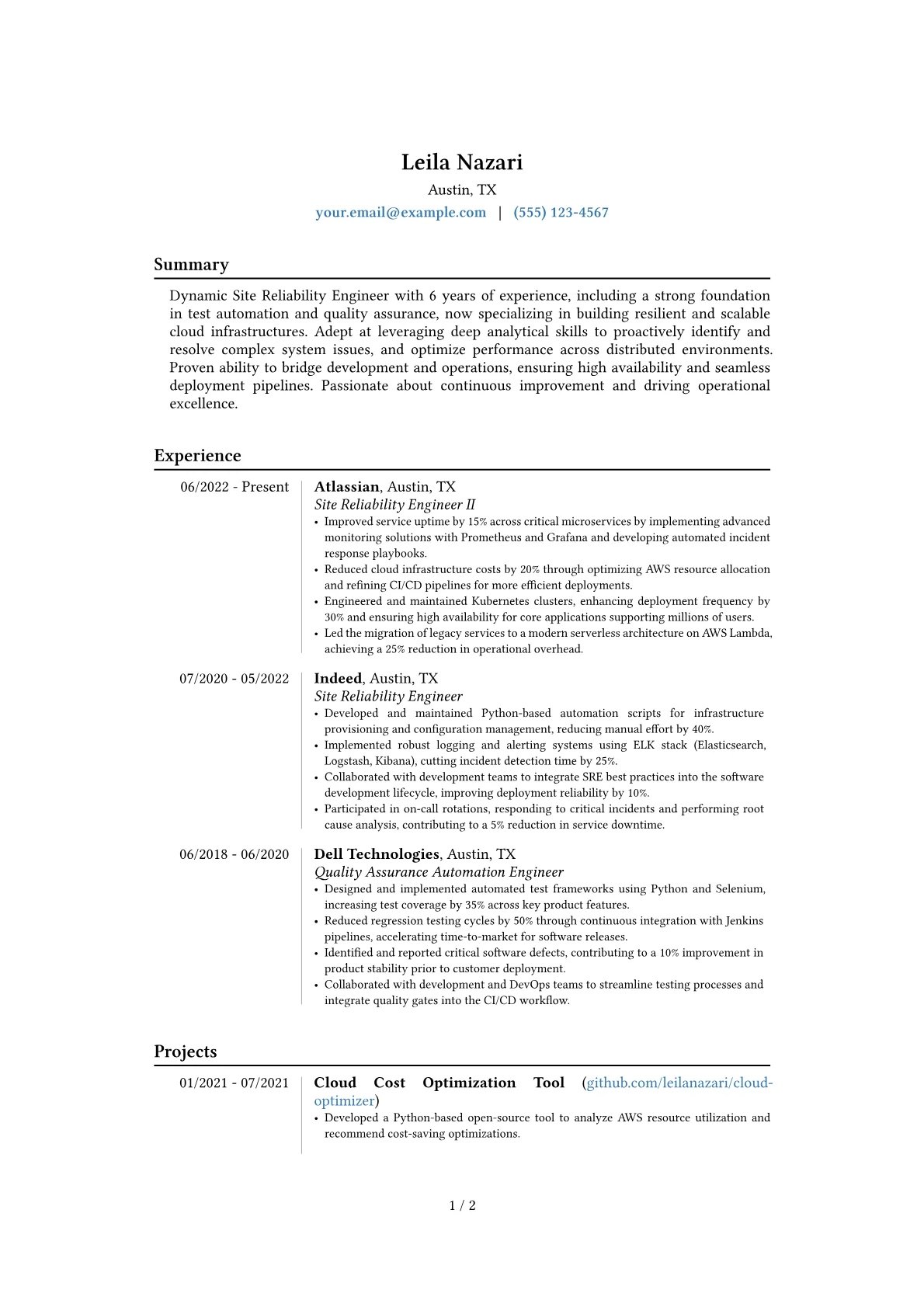 Career changer version - Page 1