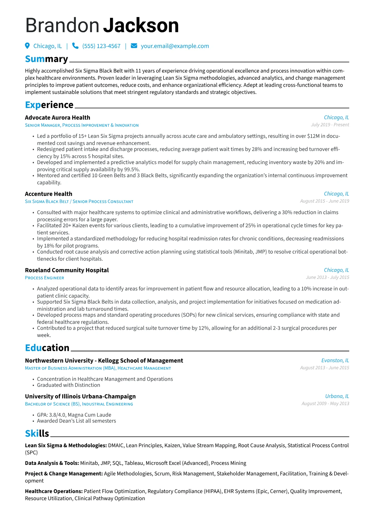 Six Sigma Black Belt version - Page 1