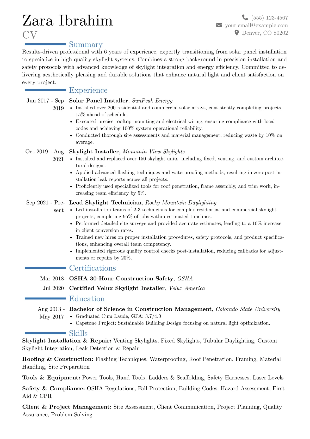 Career changer version - Page 1