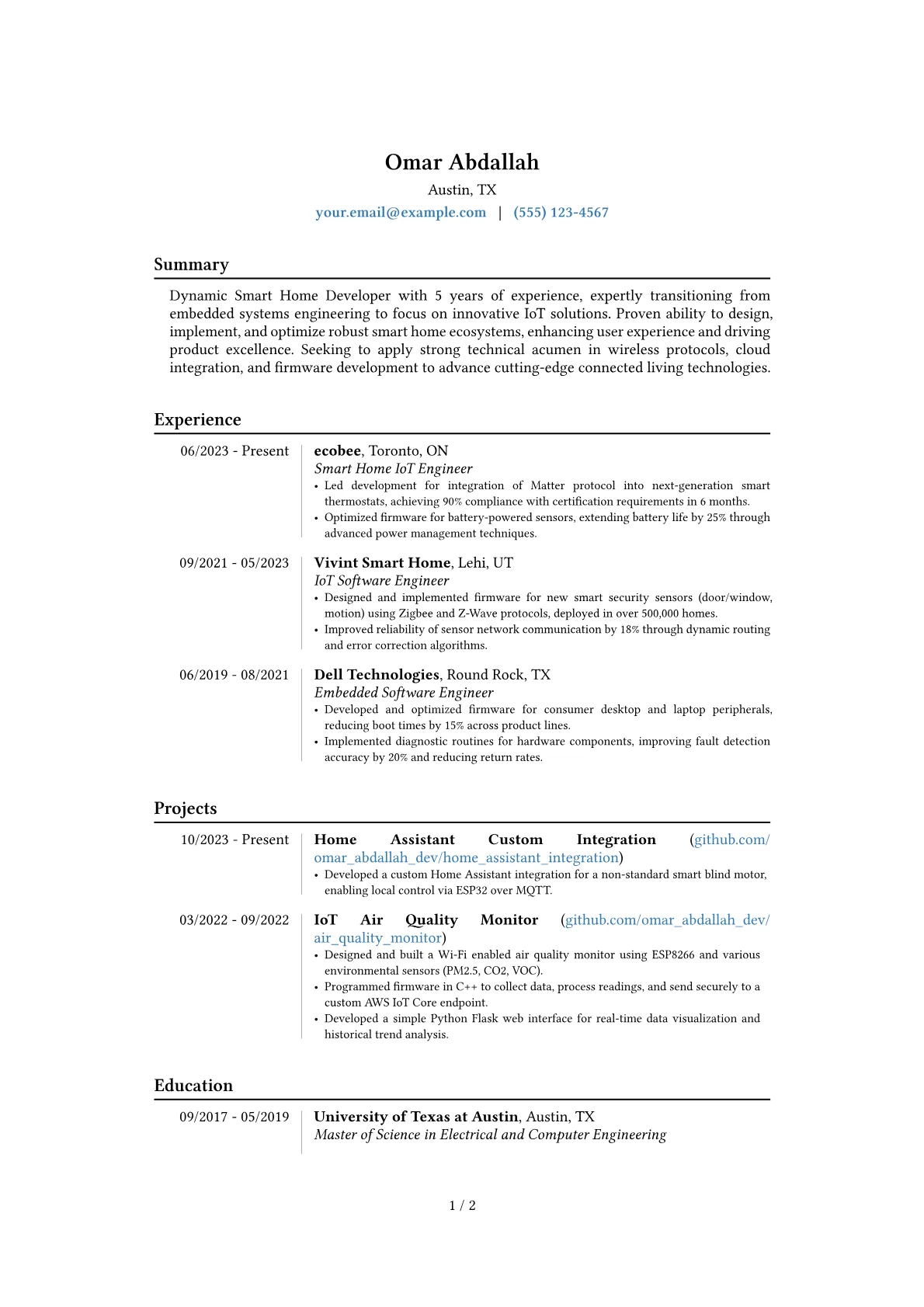 Career changer version - Page 1