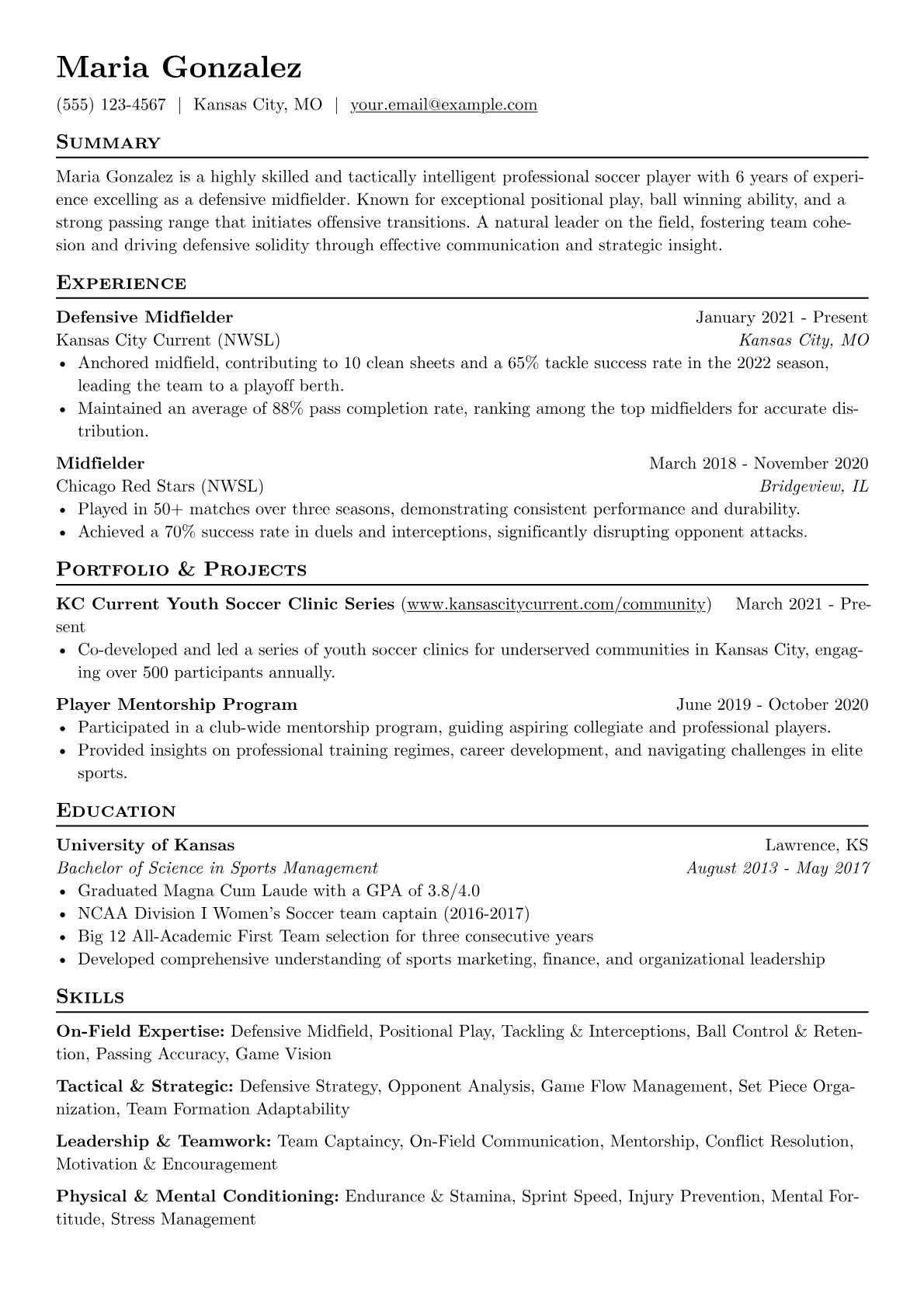 Soccer Player version - Page 1