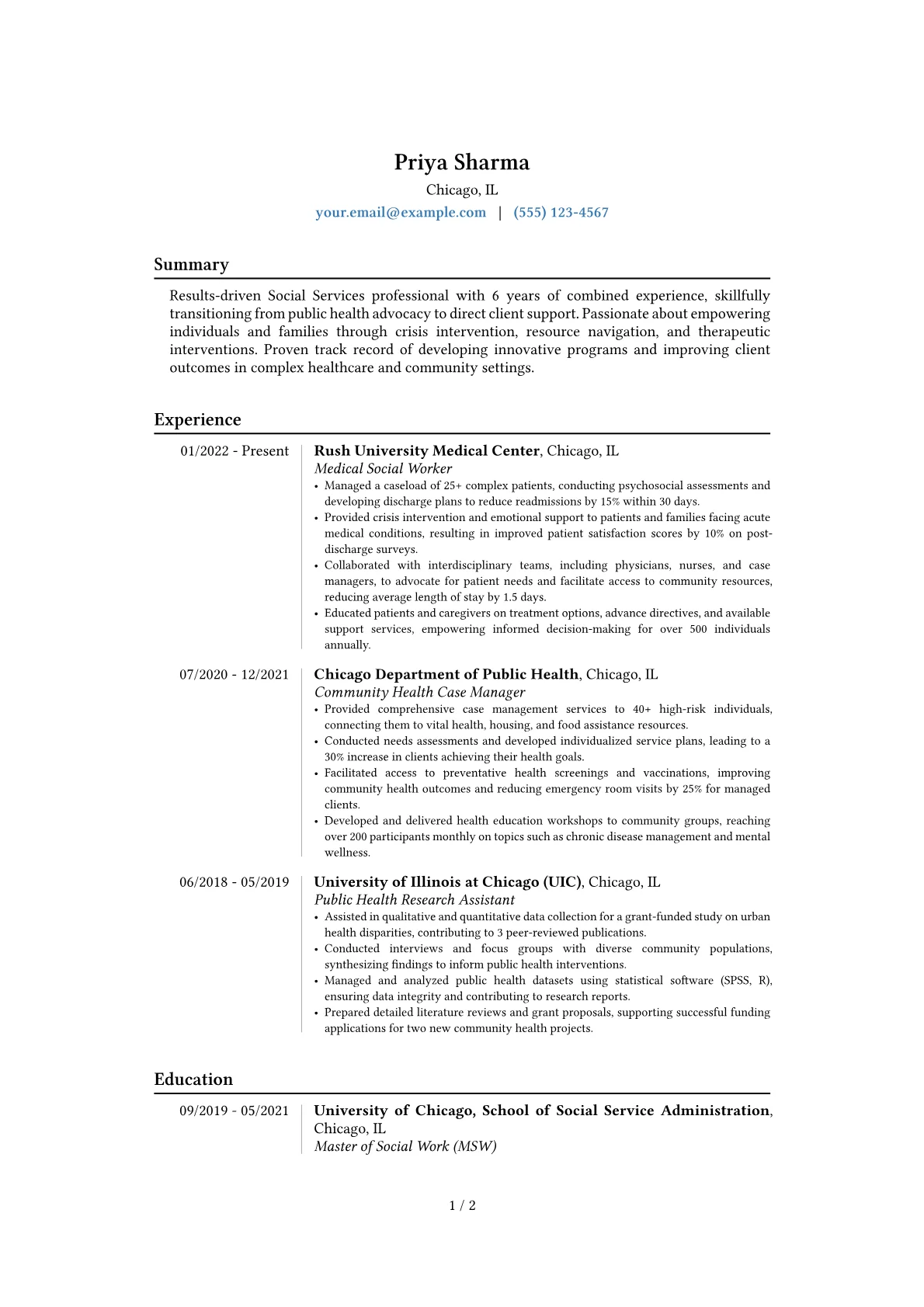 Career changer version - Page 1