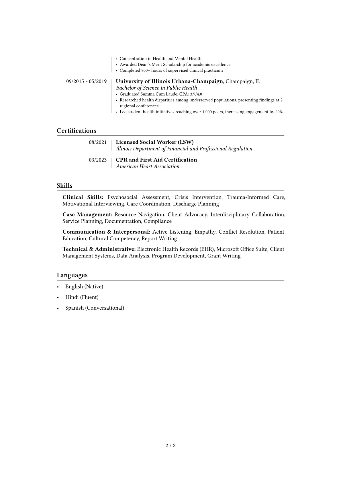 Career changer version - Page 2