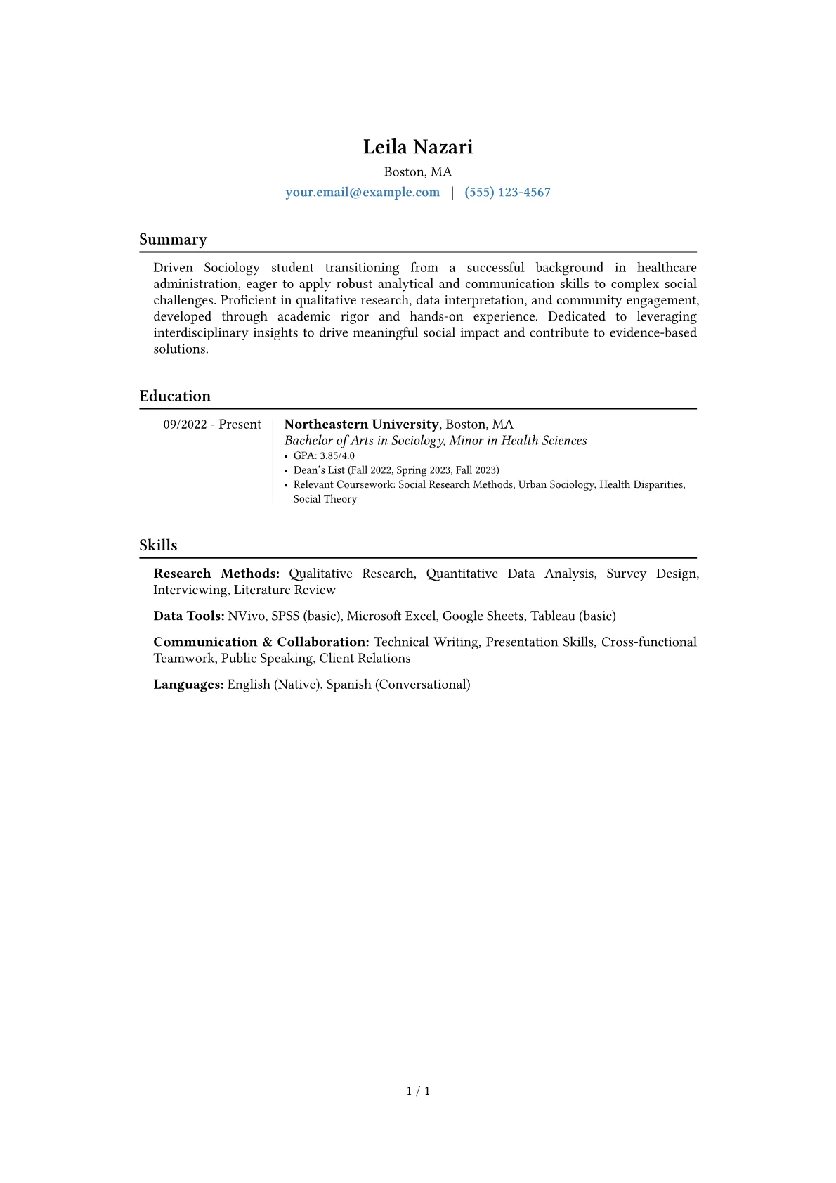 Career changer version - Page 1