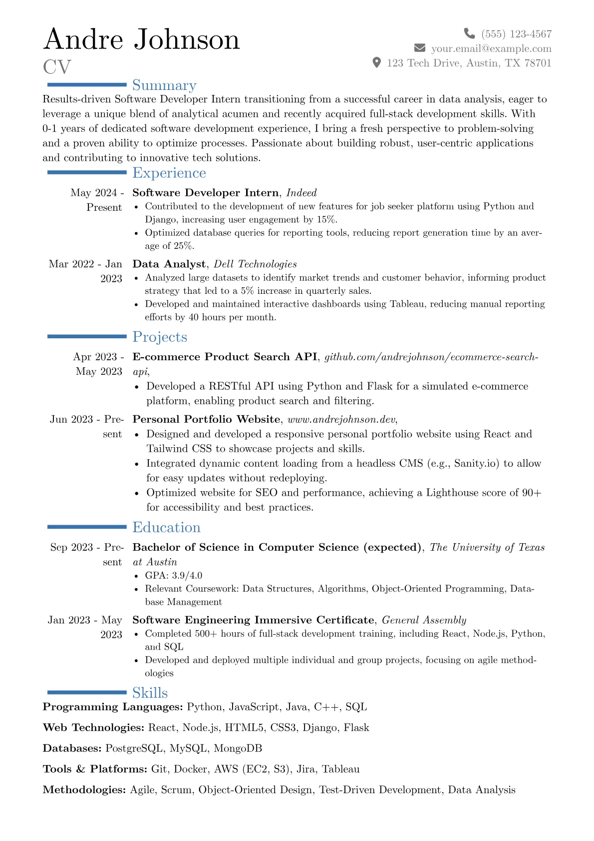 Career changer version - Page 1