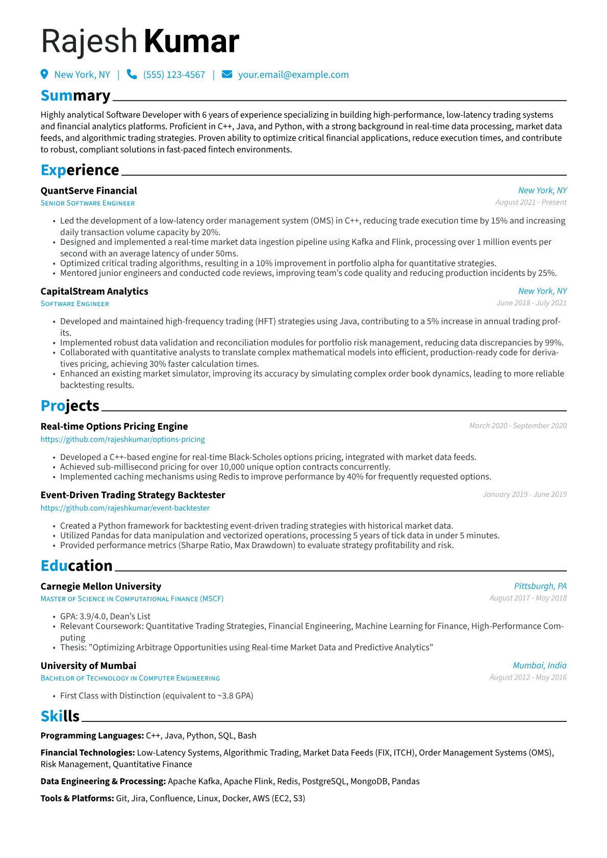 Fintech Software Developer version - Page 1