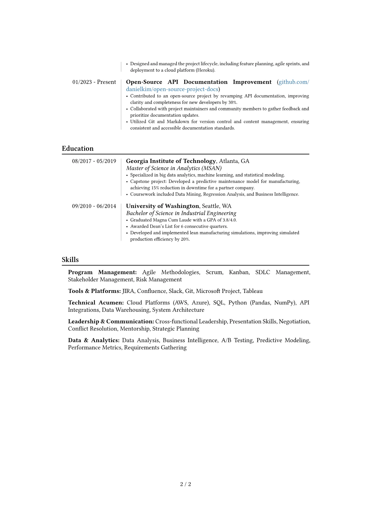 Career changer version - Page 2