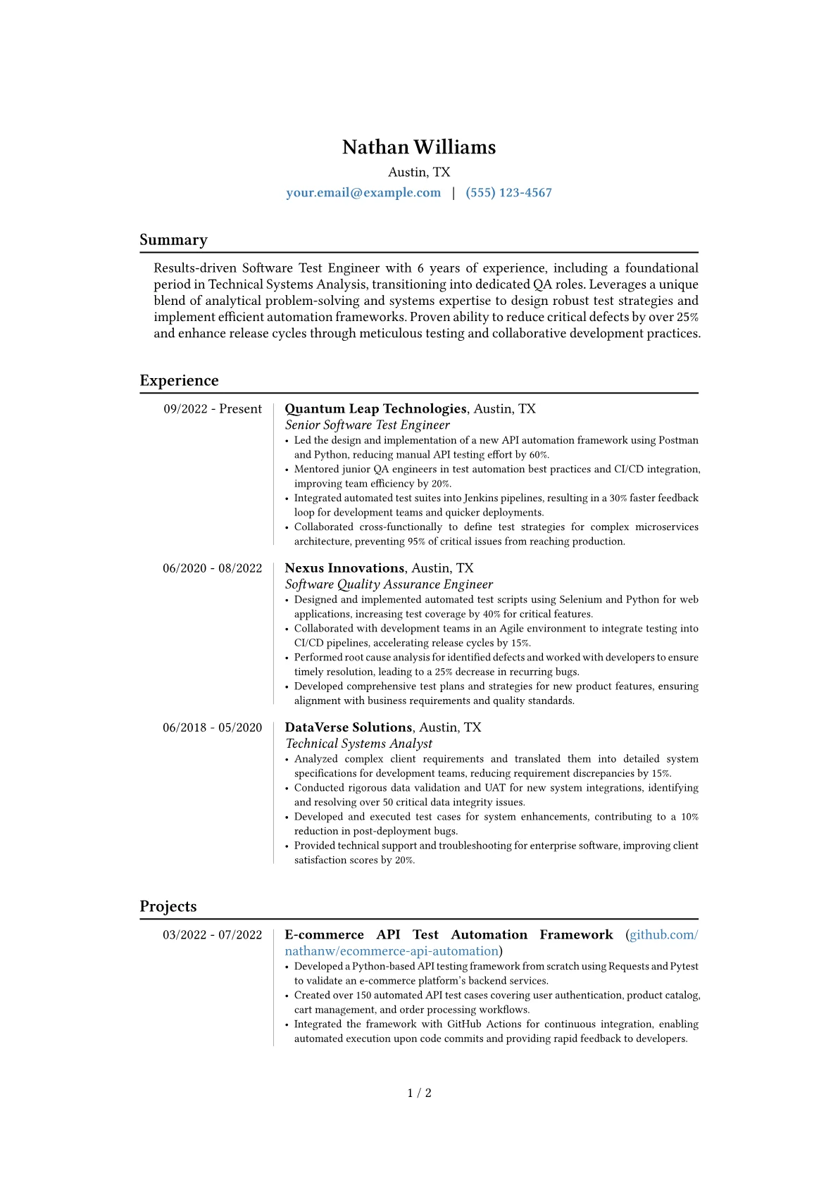 Career changer version - Page 1