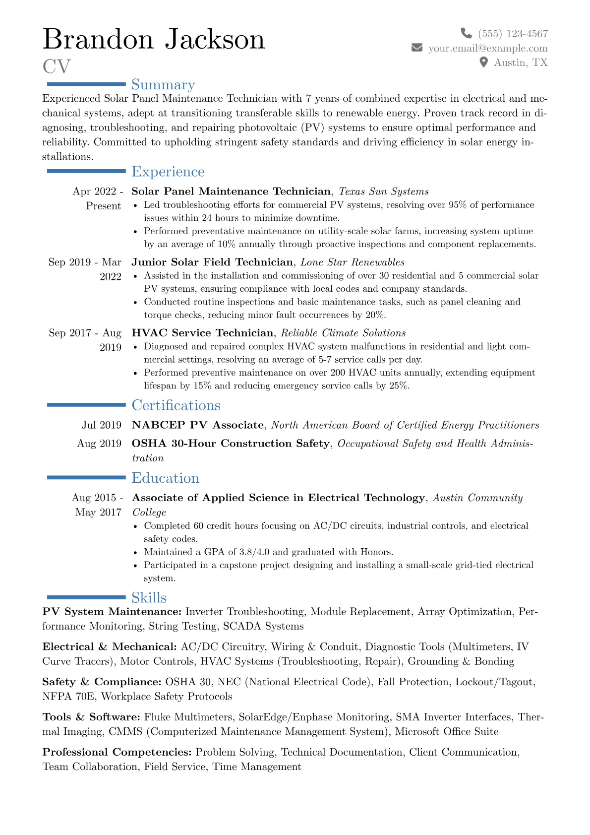 Career changer version - Page 1