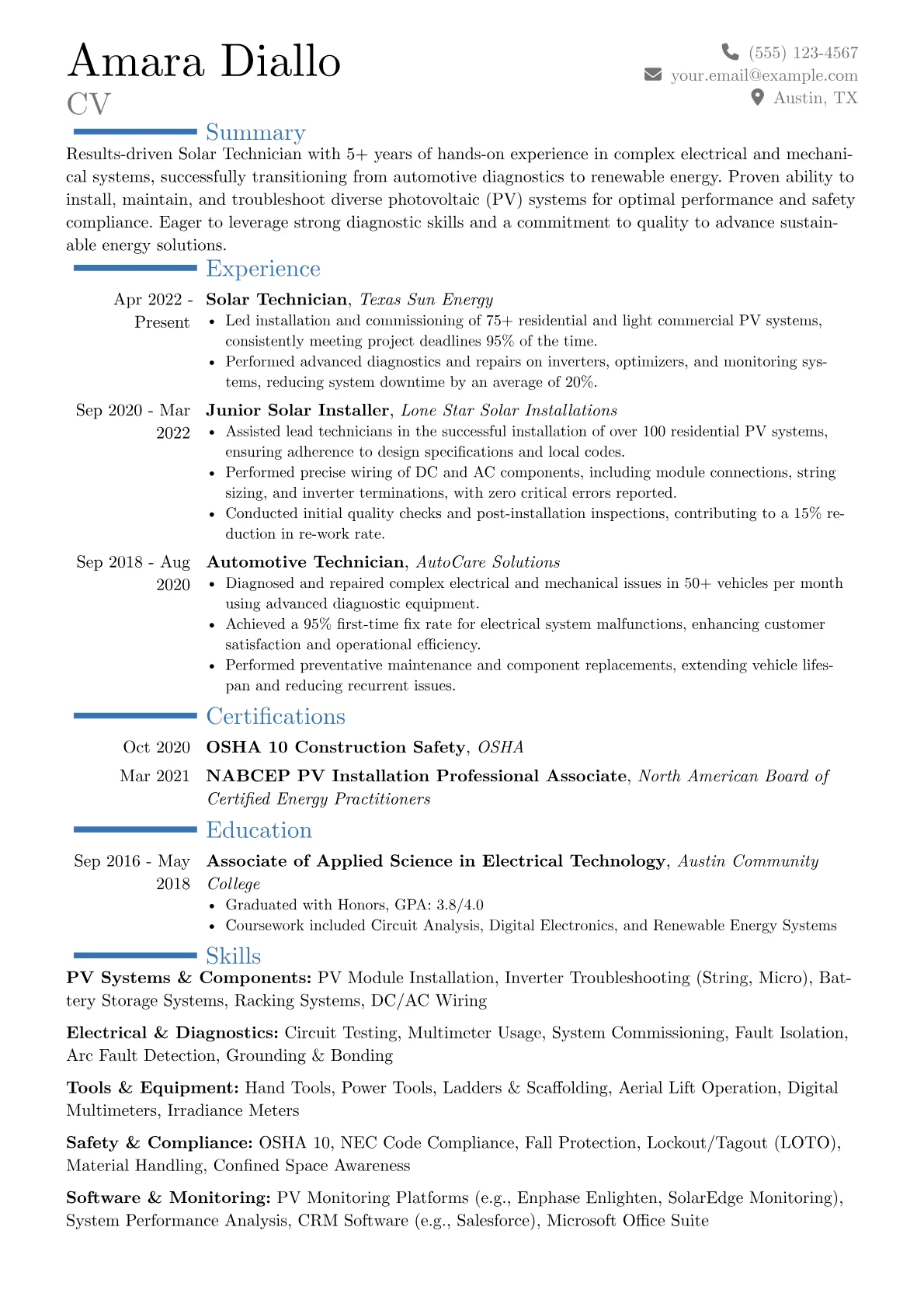 Career changer version - Page 1