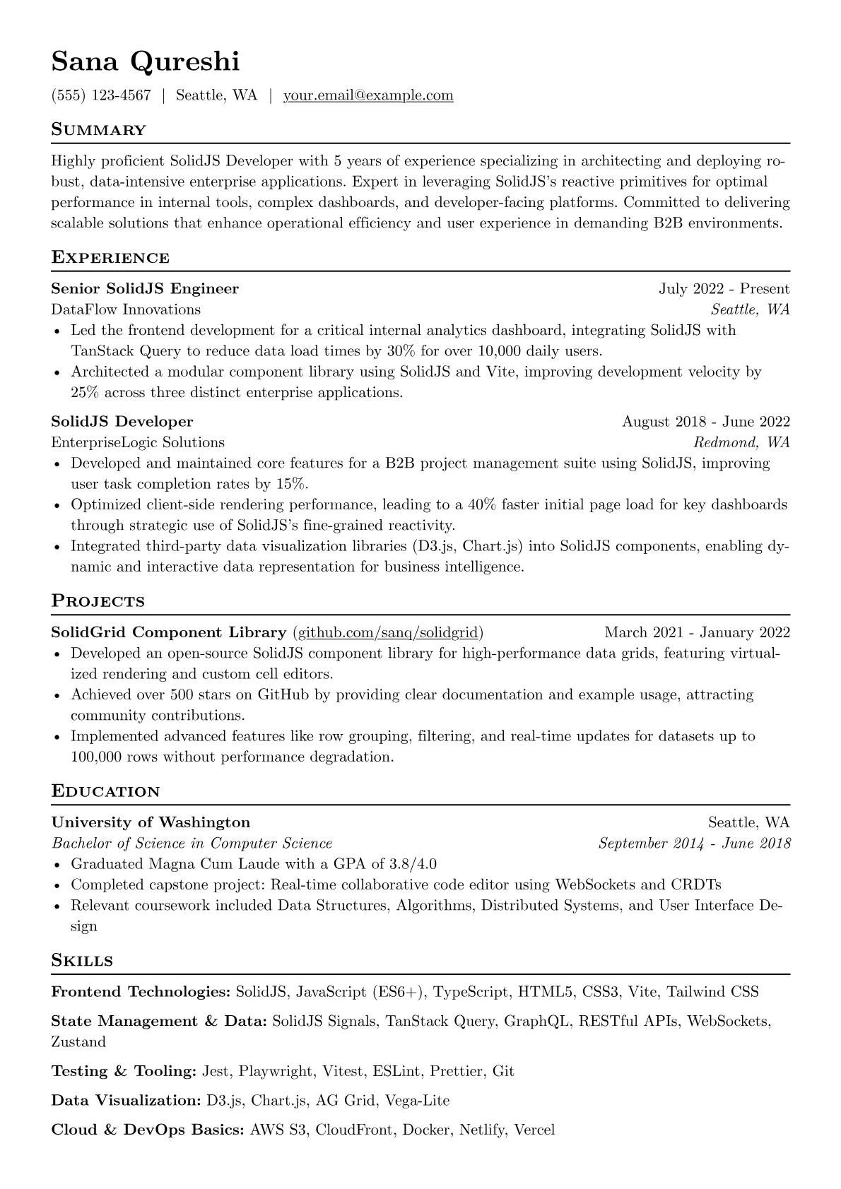 SolidJS Developer version - Page 1