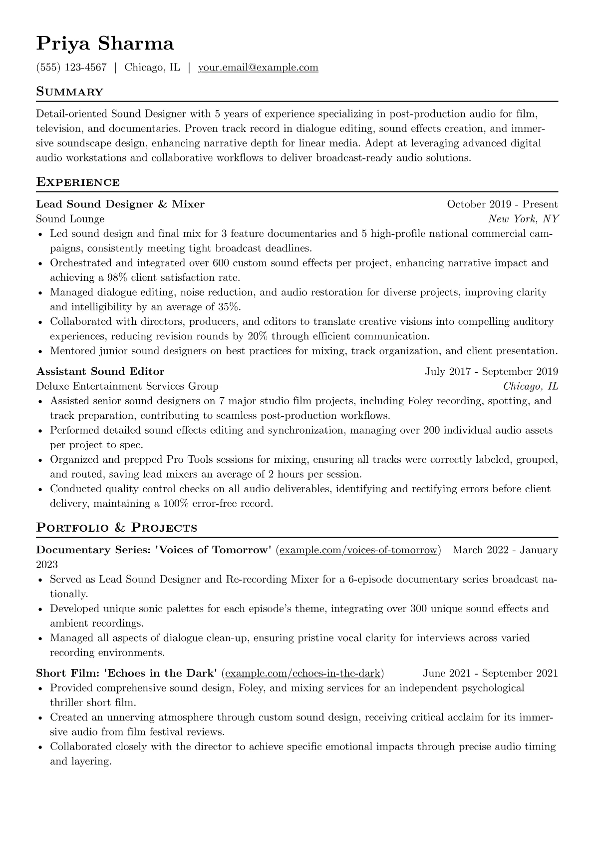 Broadcast Post Production version - Page 1