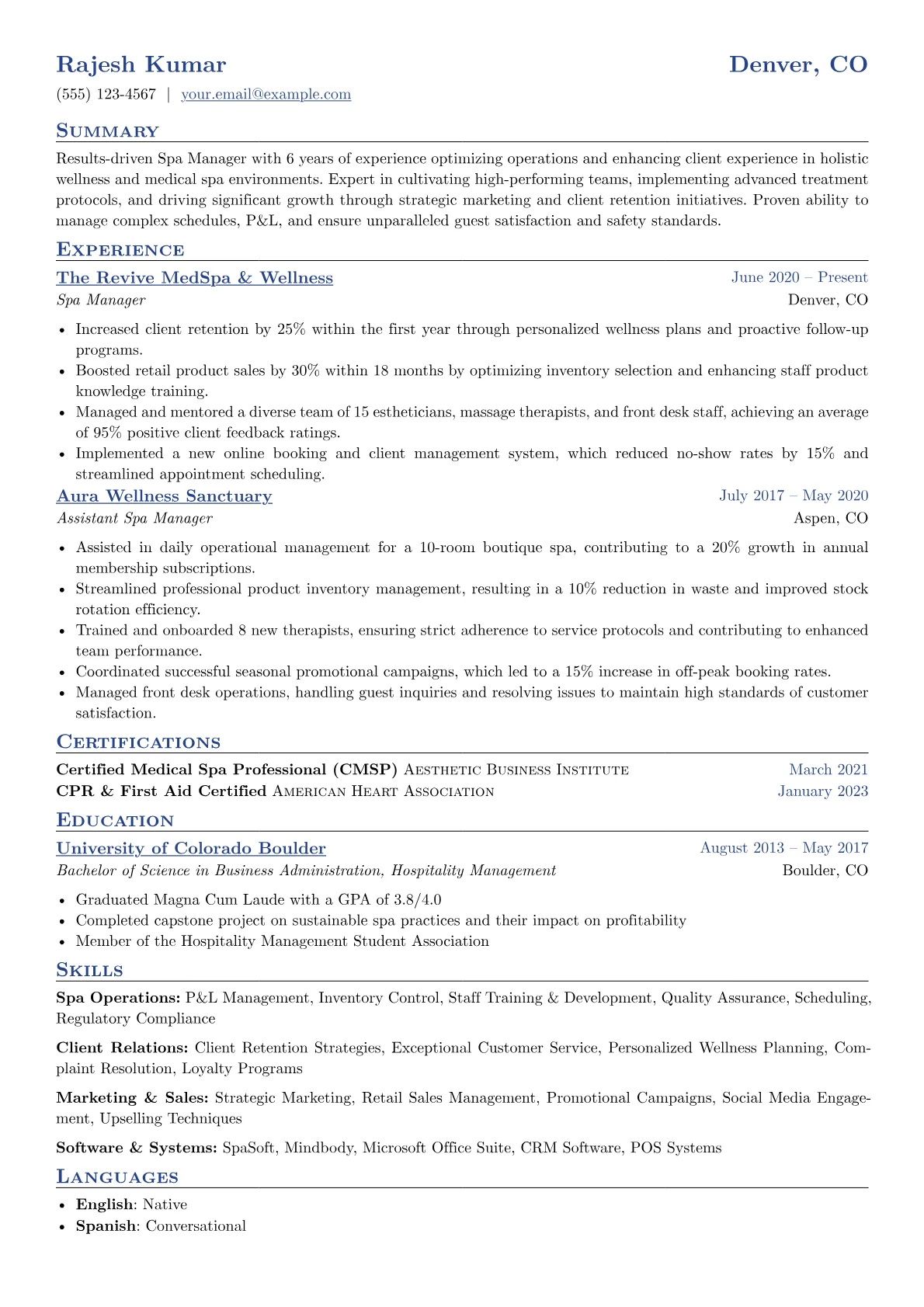 Medical Spa & Holistic version - Page 1