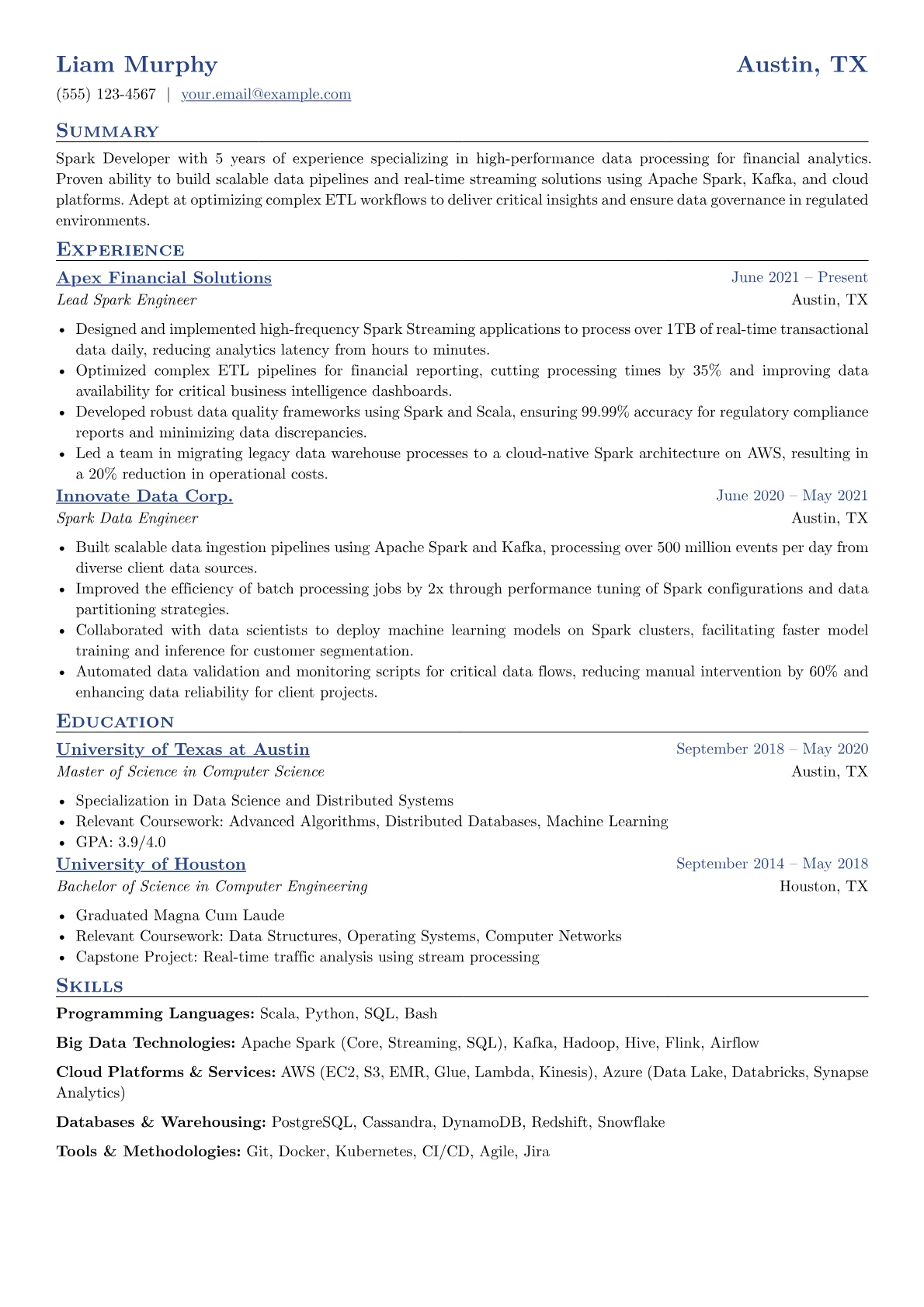 FinTech Data Engineer version - Page 1