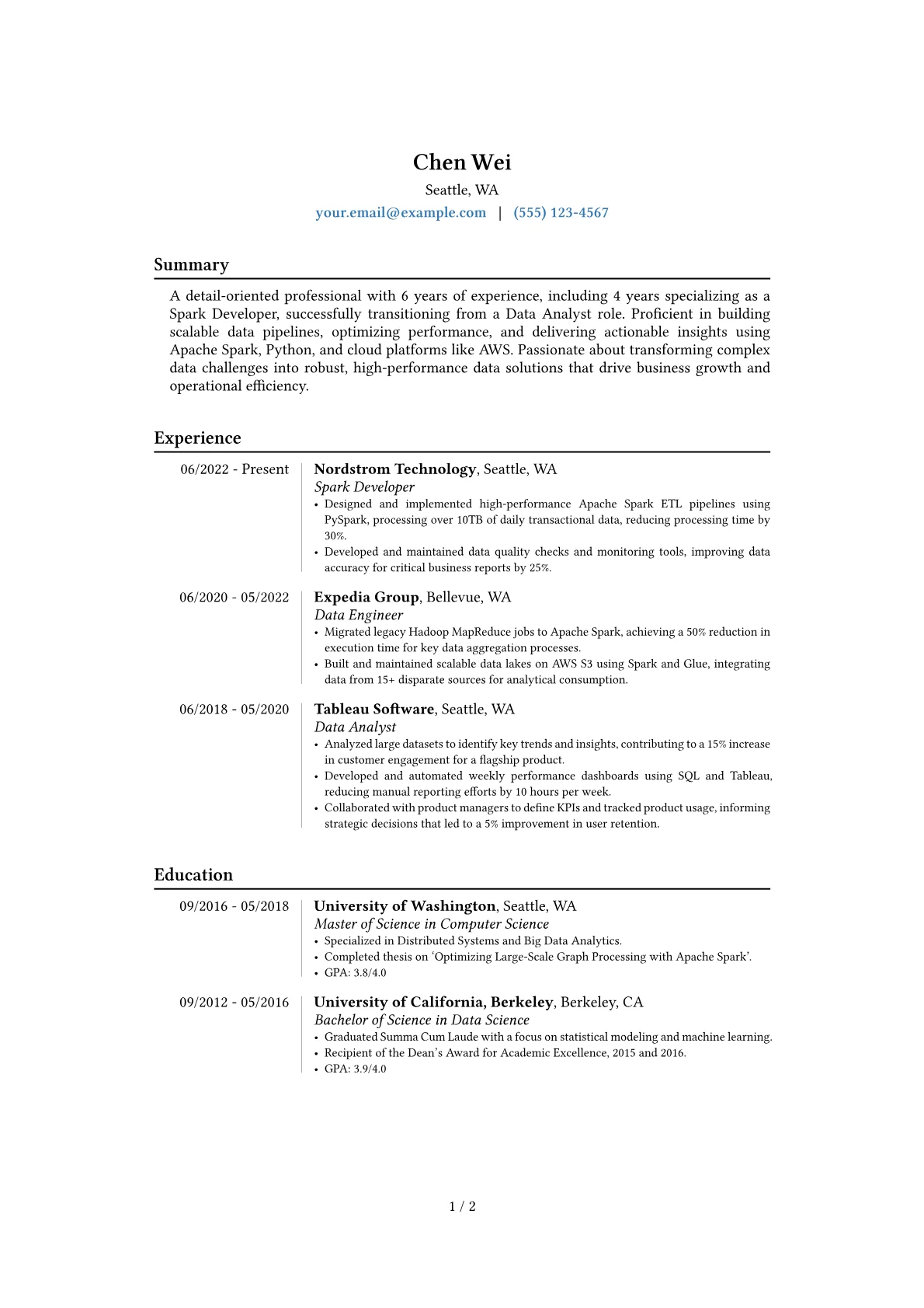Career changer version - Page 1
