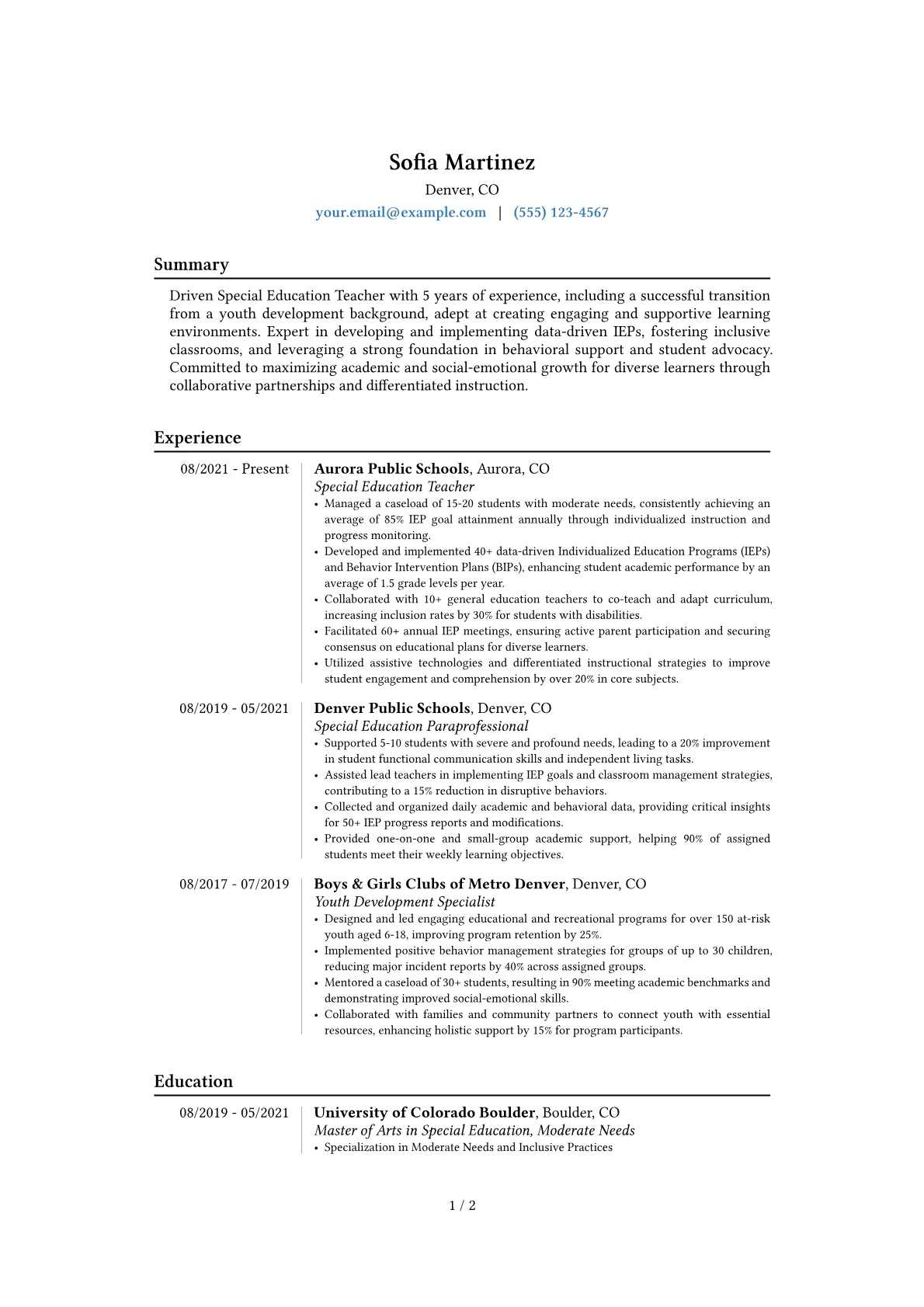 Career changer version - Page 1