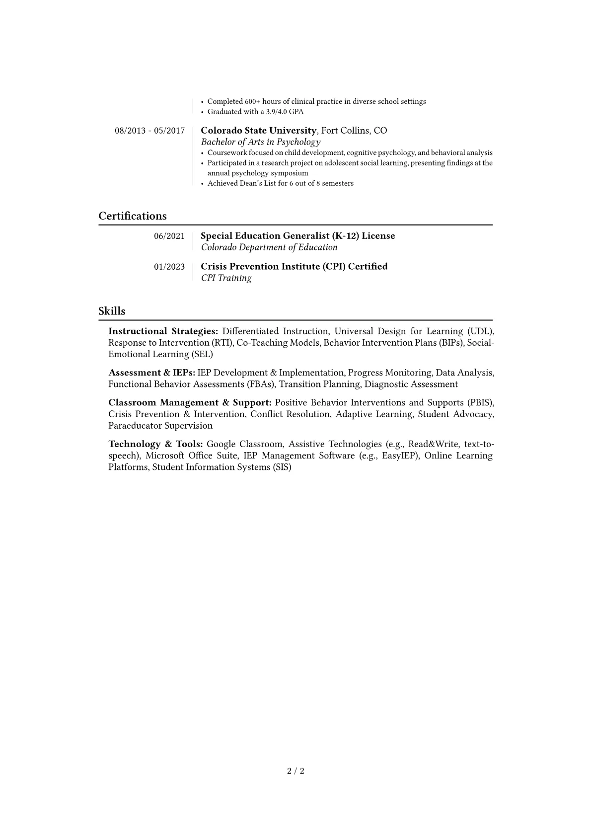 Career changer version - Page 2