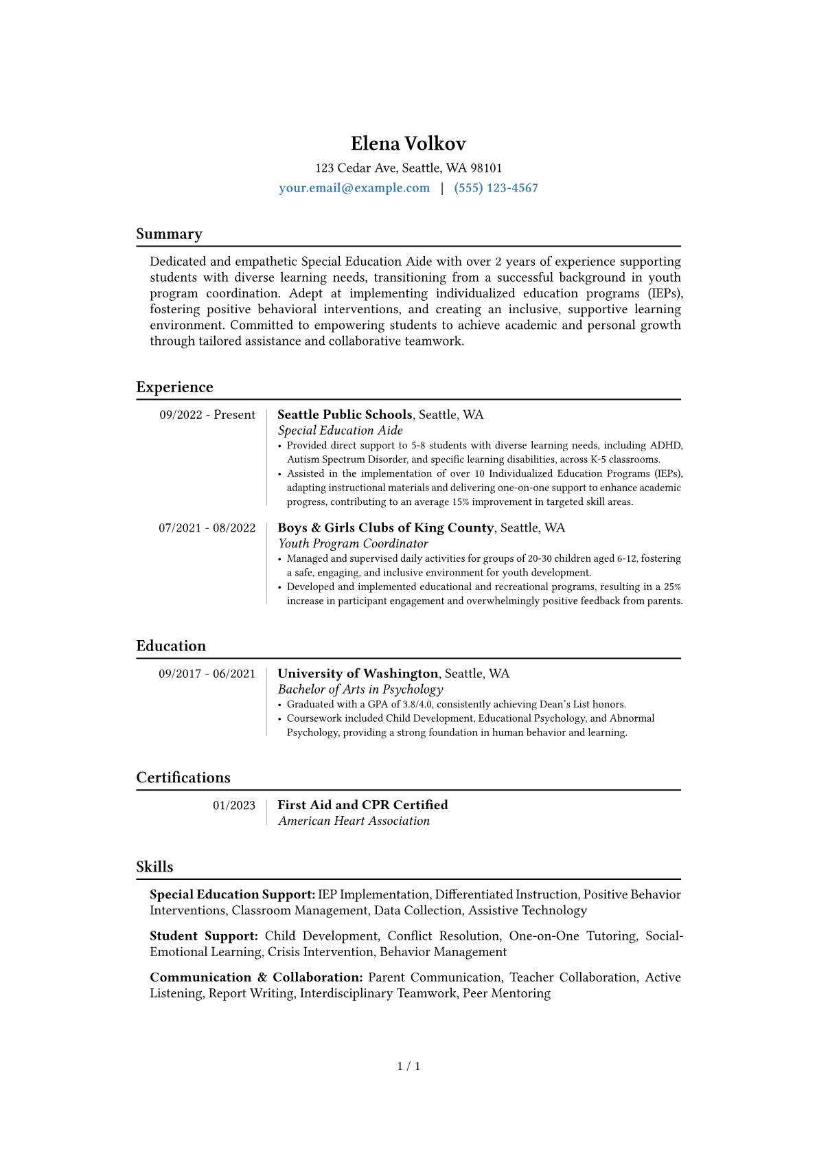 Career changer version - Page 1