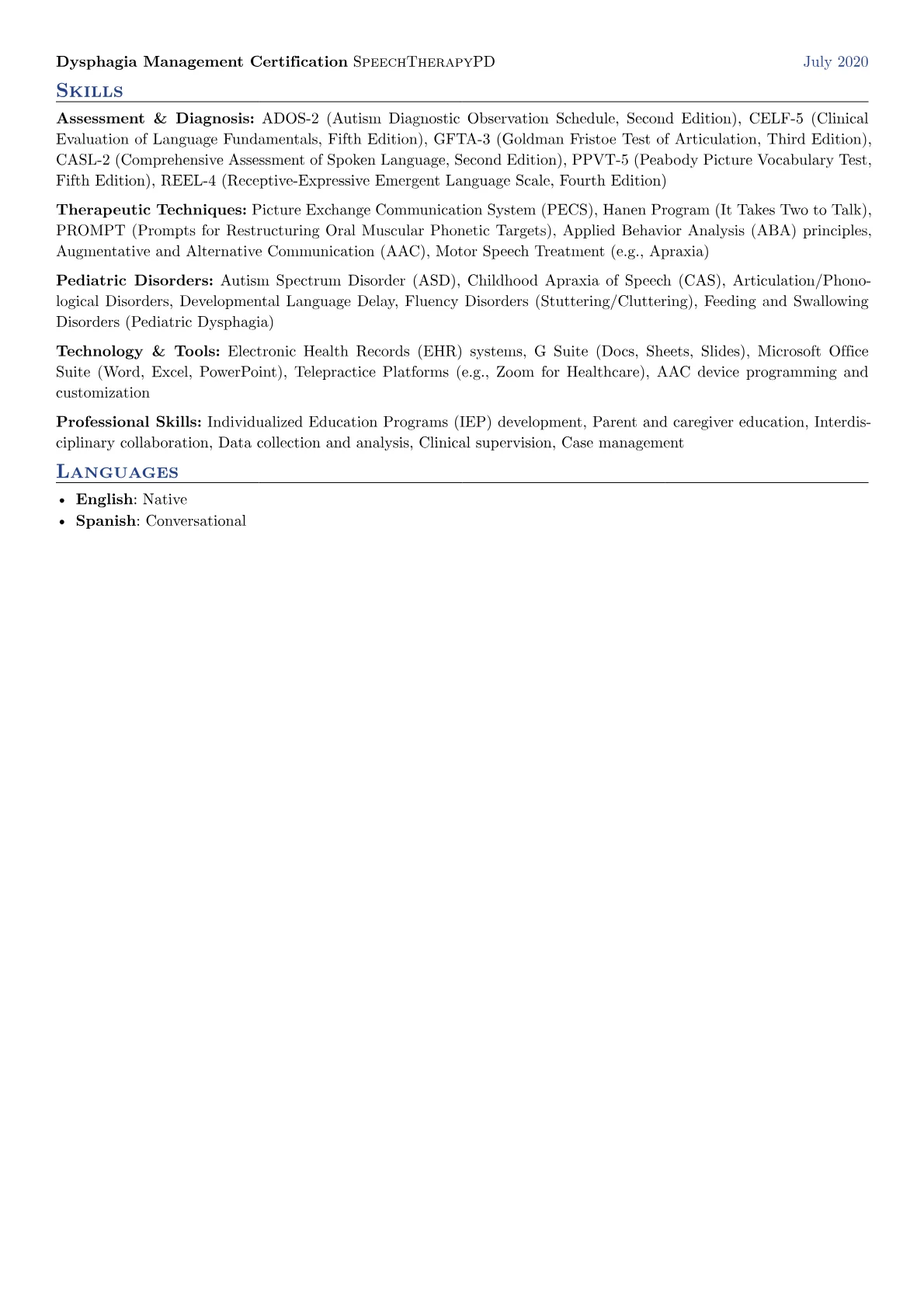 Pediatric SLP Focus version - Page 2