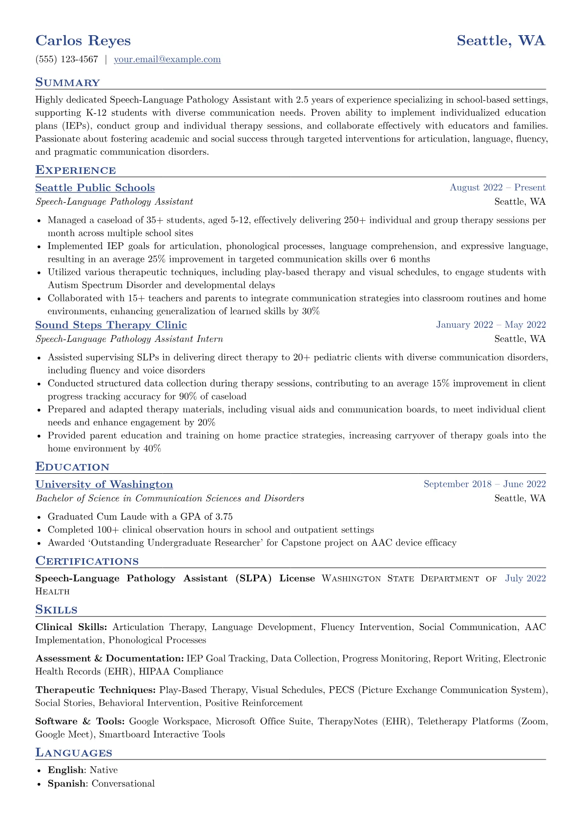School-Based SLPA version - Page 1