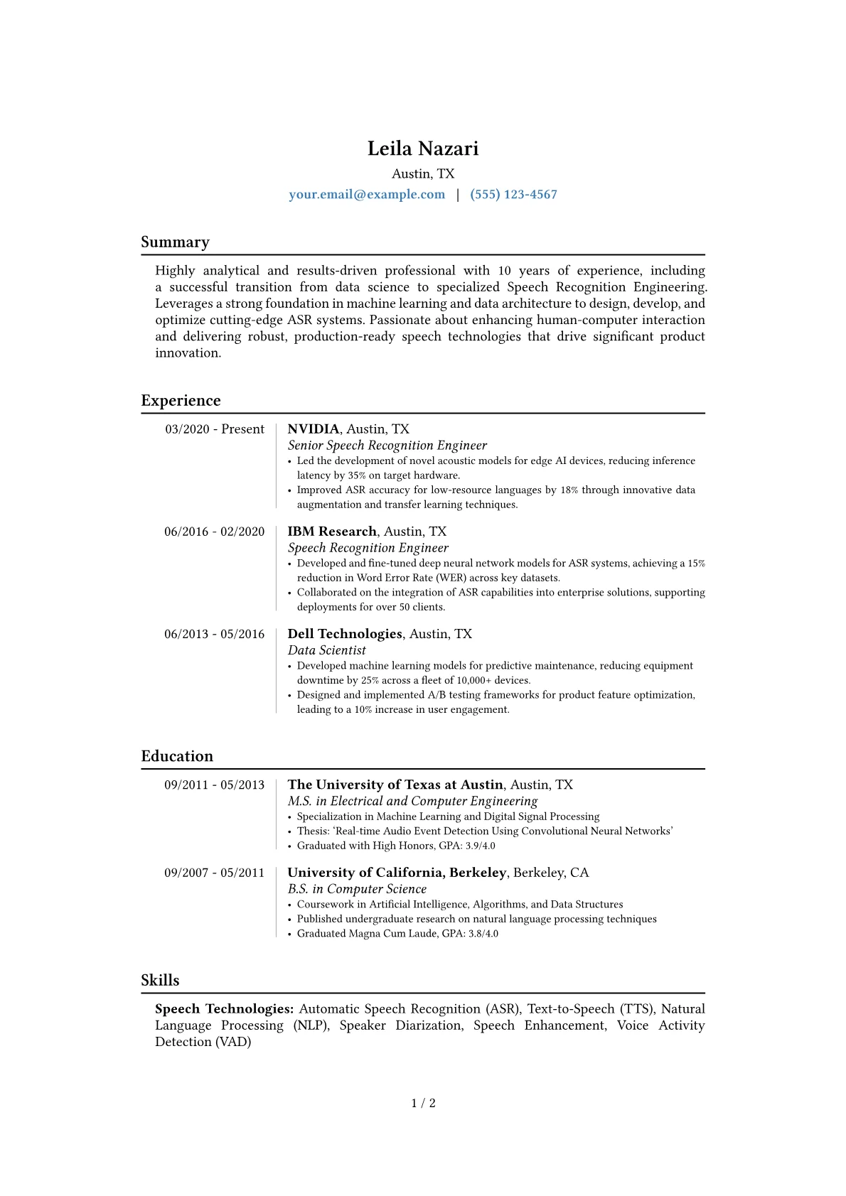 Career changer version - Page 1