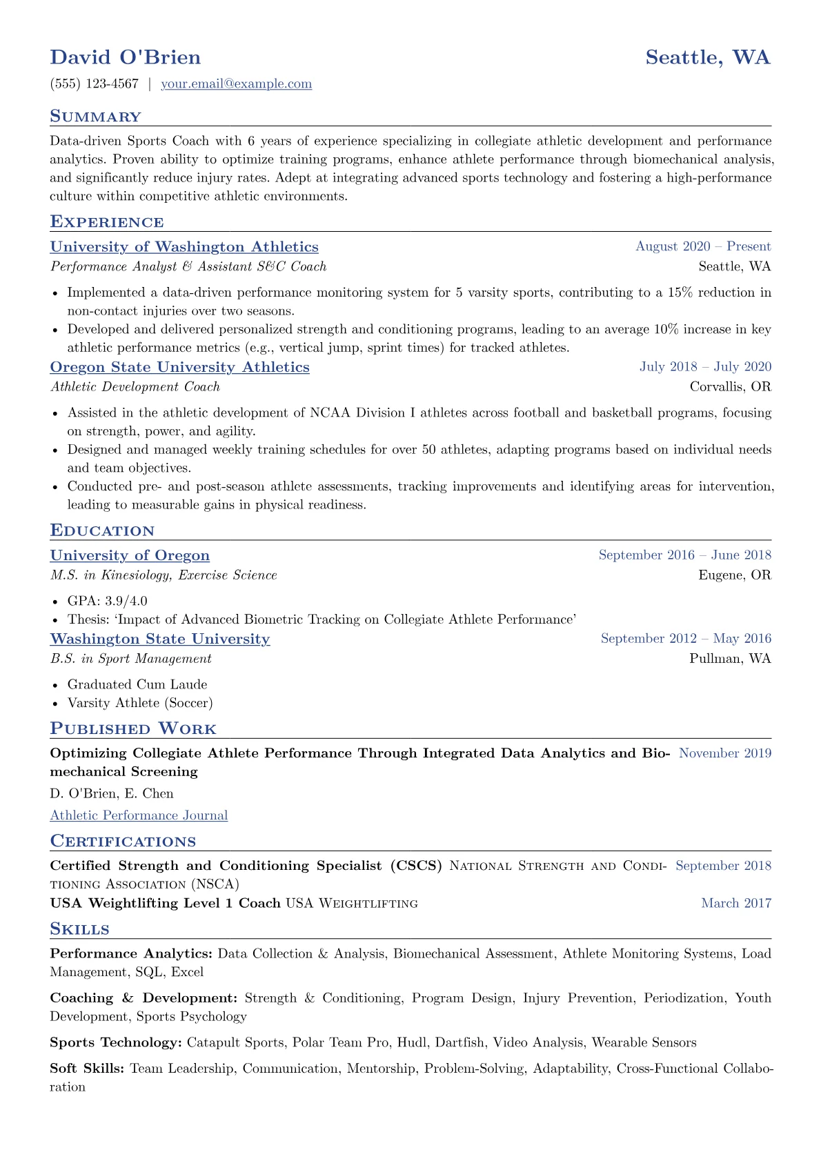Sports Coach version - Page 1