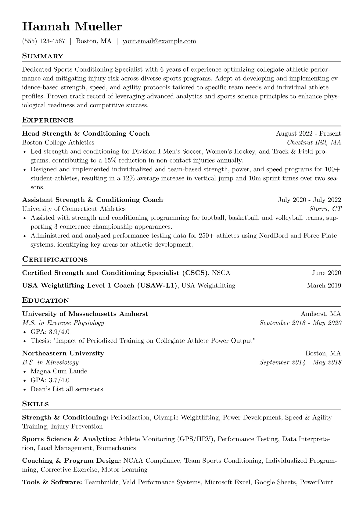Sports Conditioning version - Page 1