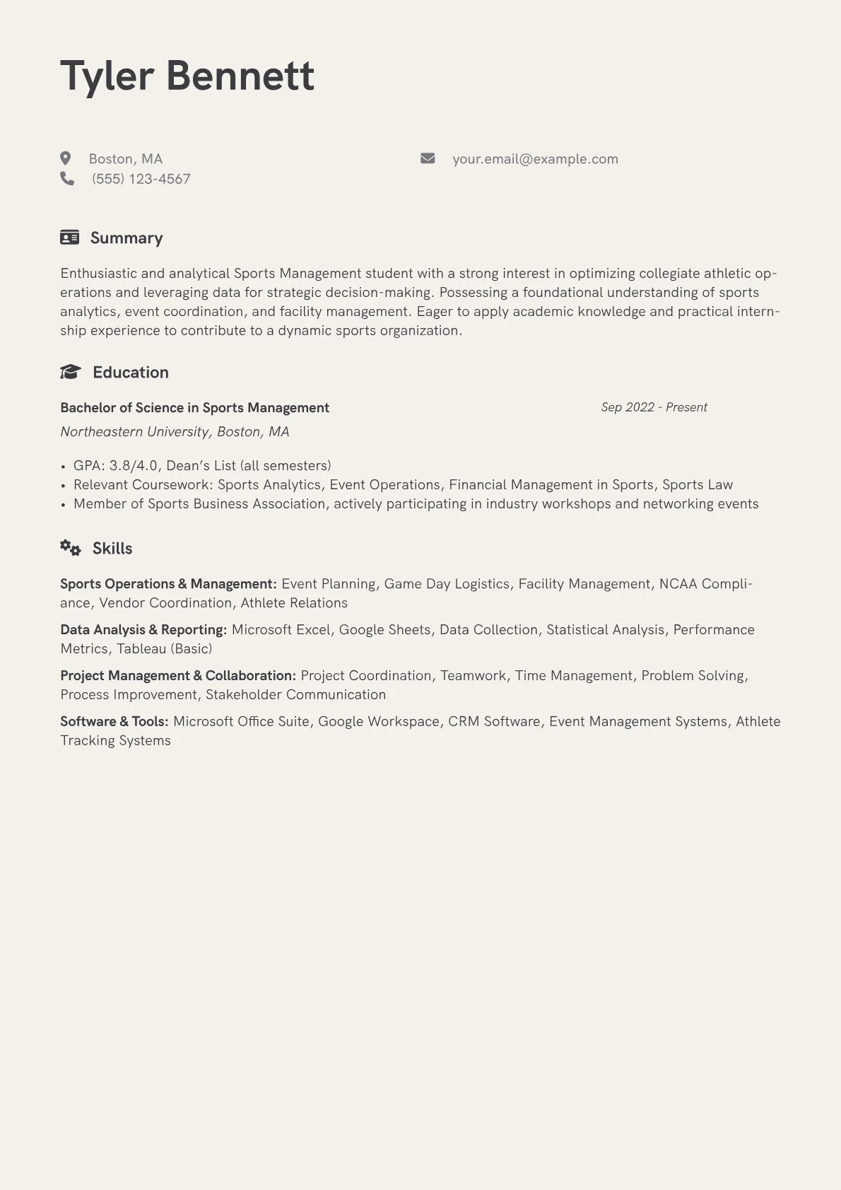 Sports Operations version - Page 1