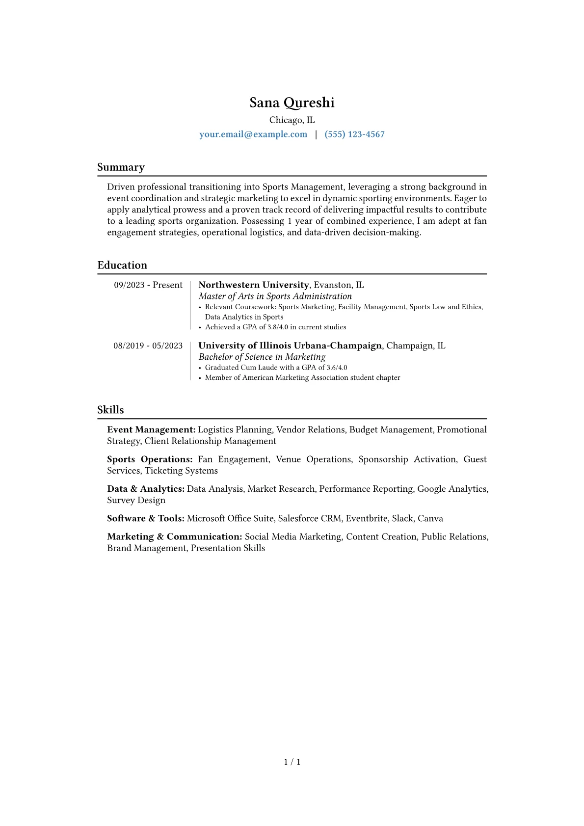 Career changer version - Page 1