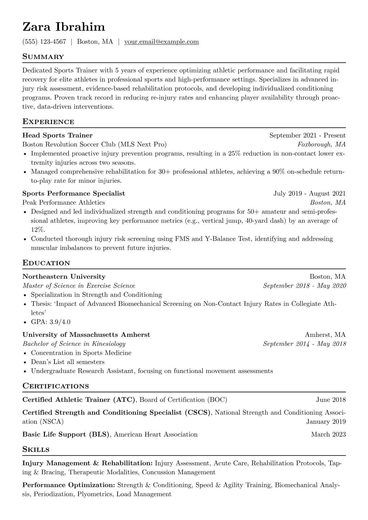 Sports Trainer version - Page 1