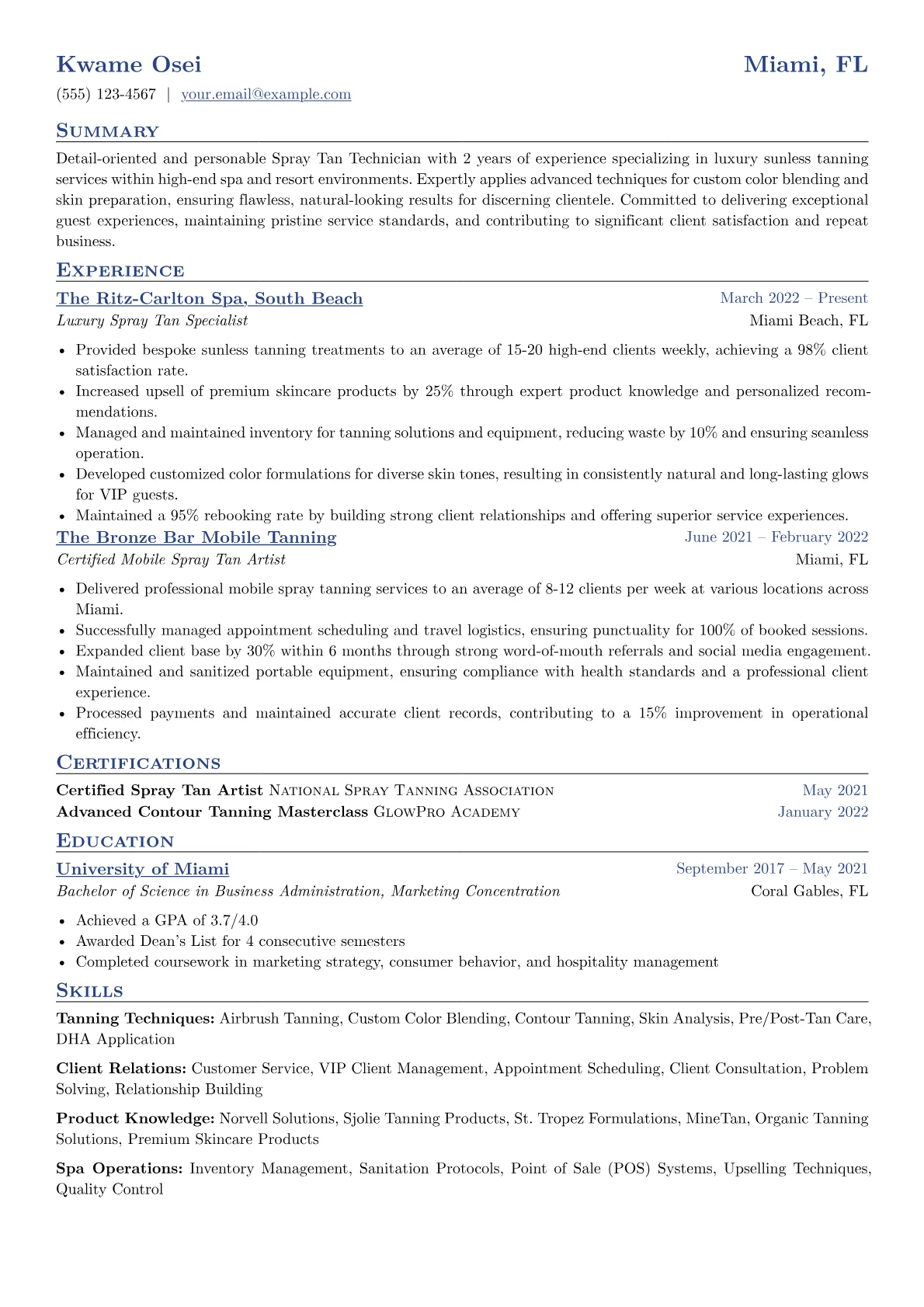Luxury Spa Specialist version - Page 1