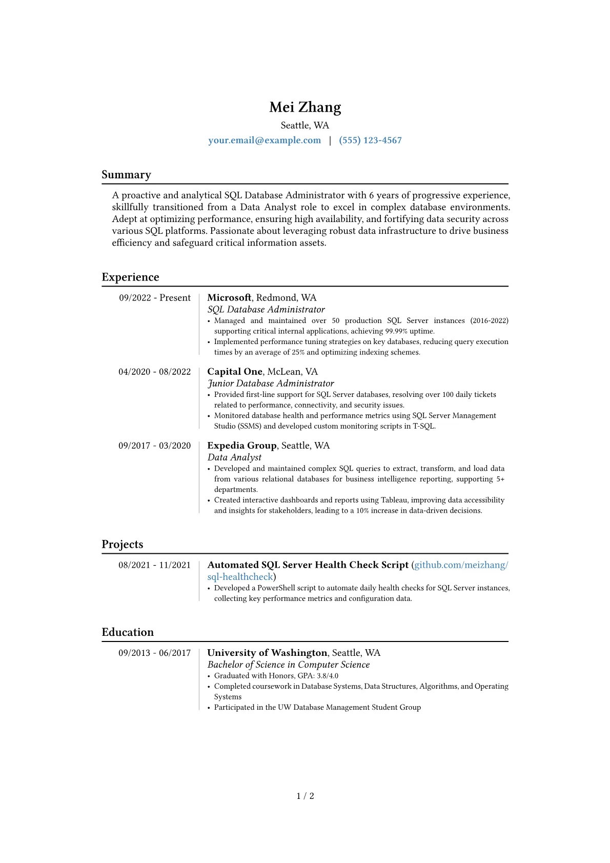 Career changer version - Page 1