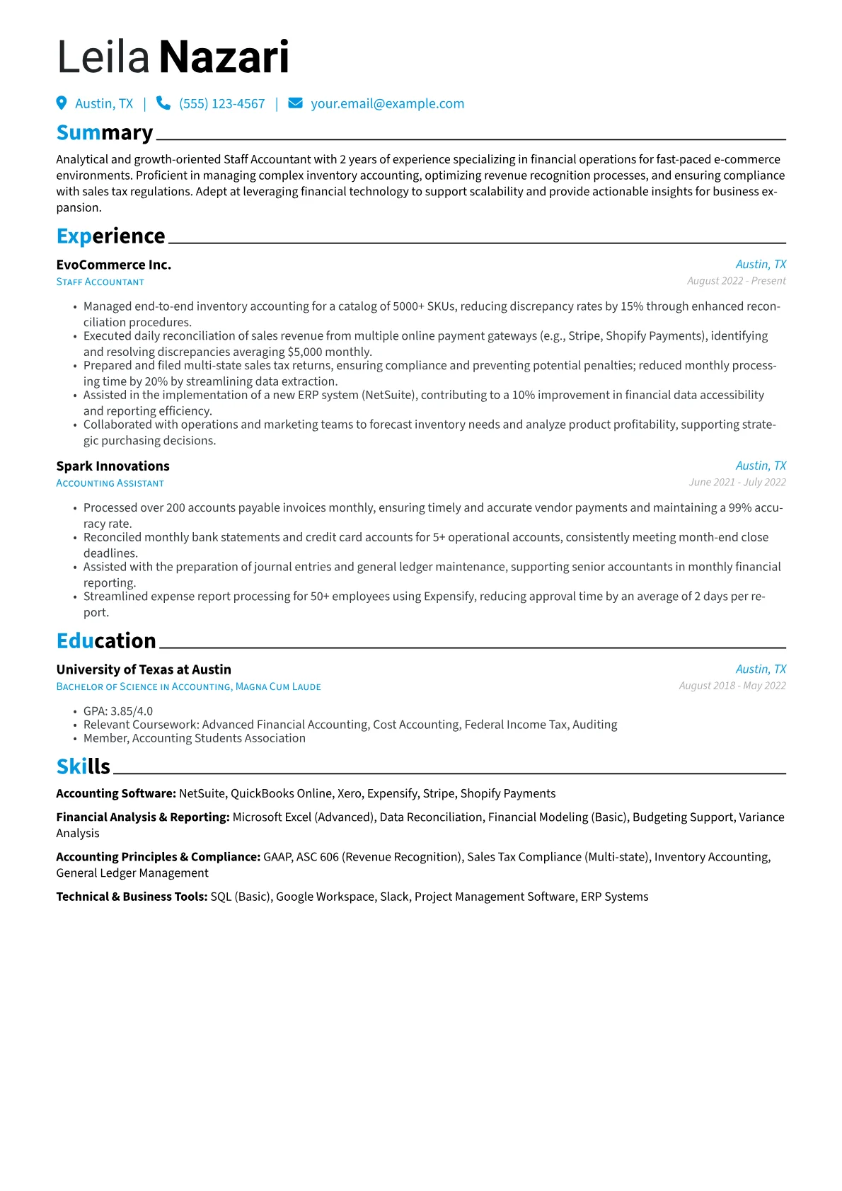 Accounting Software version - Page 1