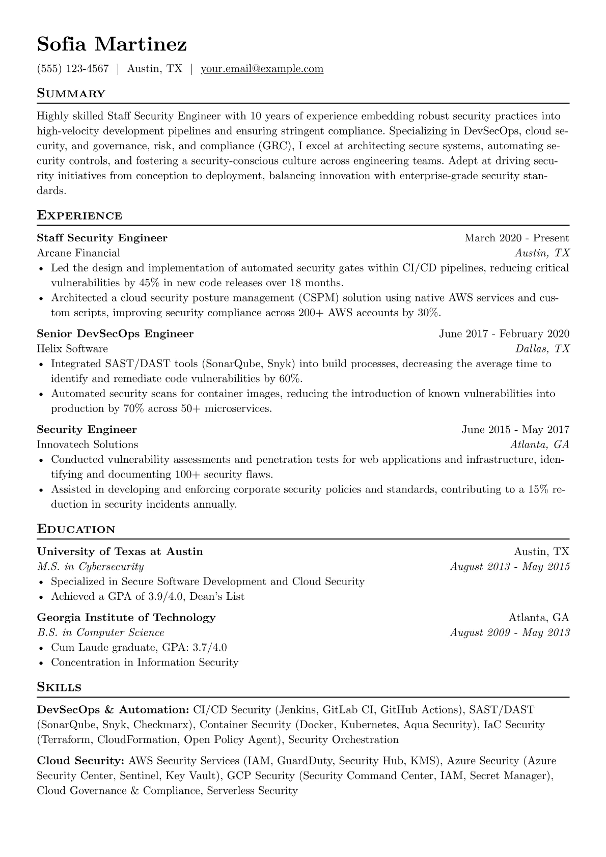 DevSecOps & GRC Specialist version - Page 1