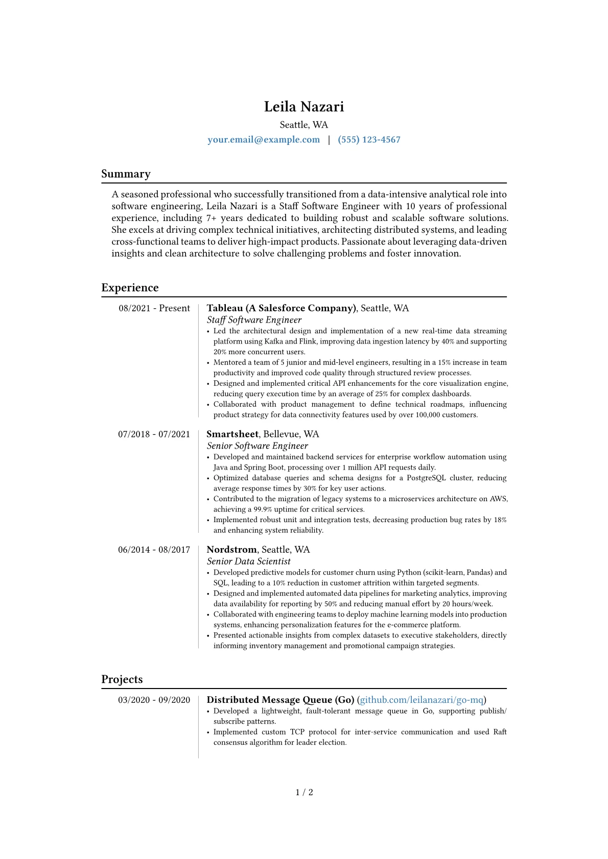 Career changer version - Page 1