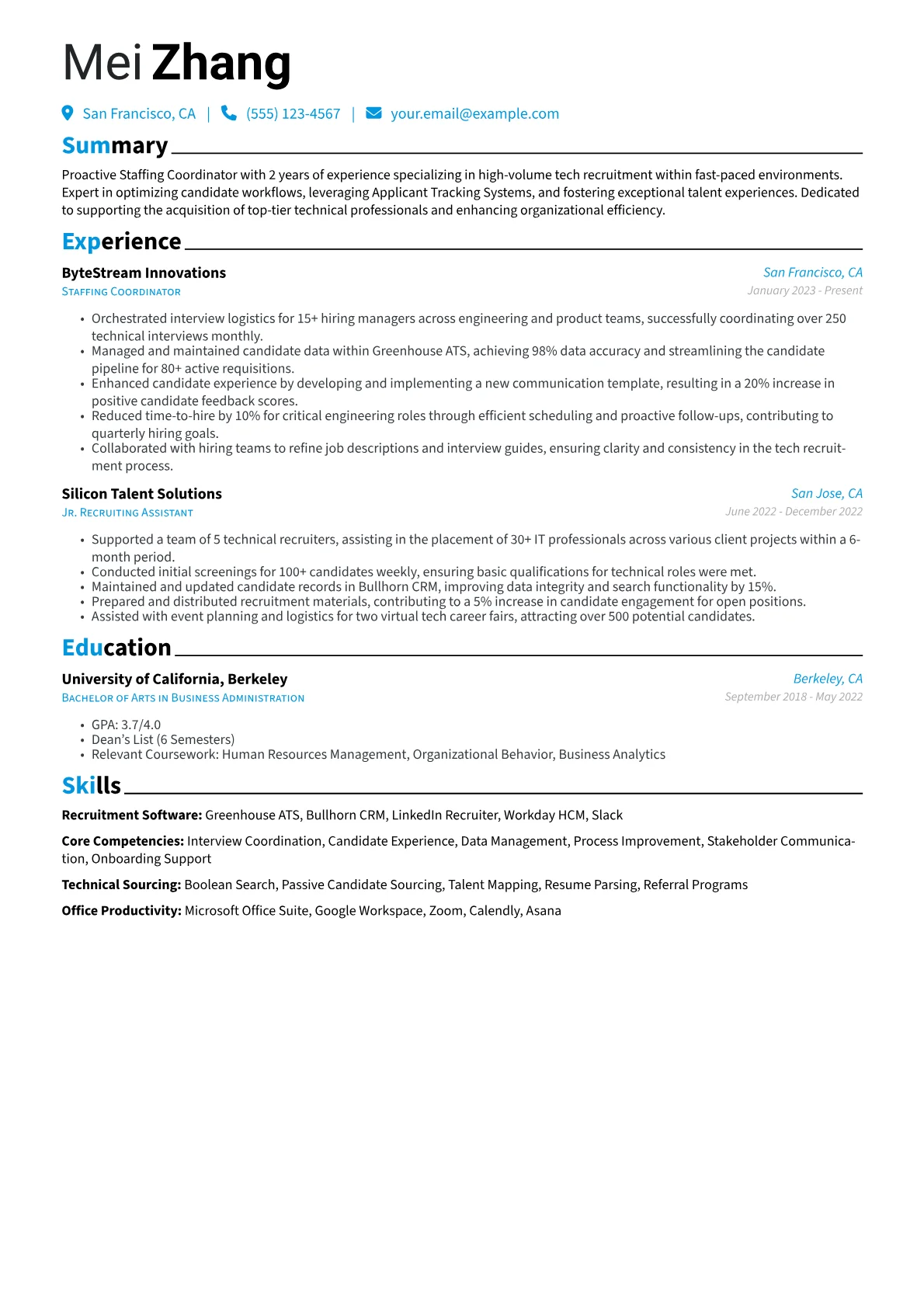 Staffing Coordinator version - Page 1