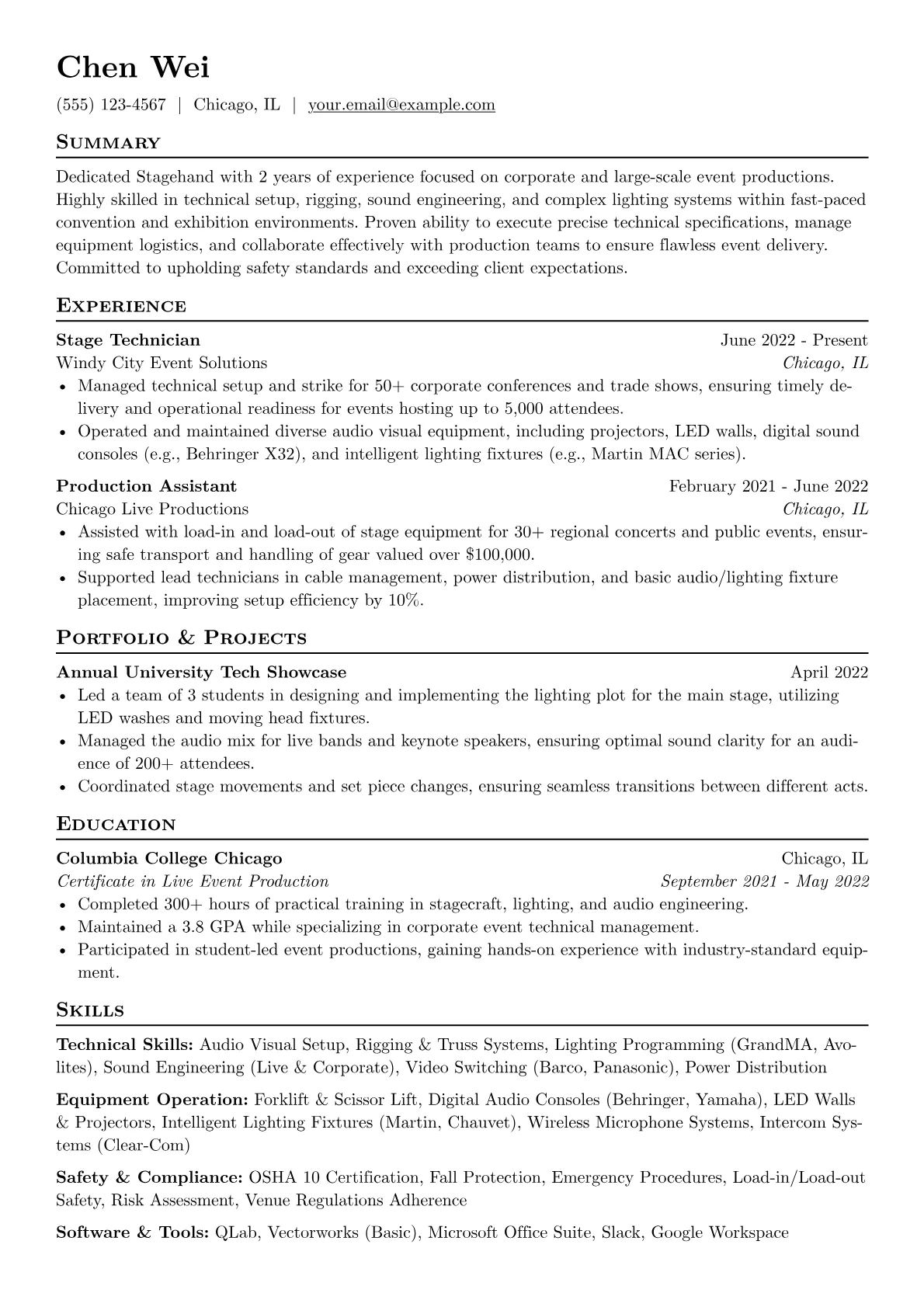Stagehand version - Page 1