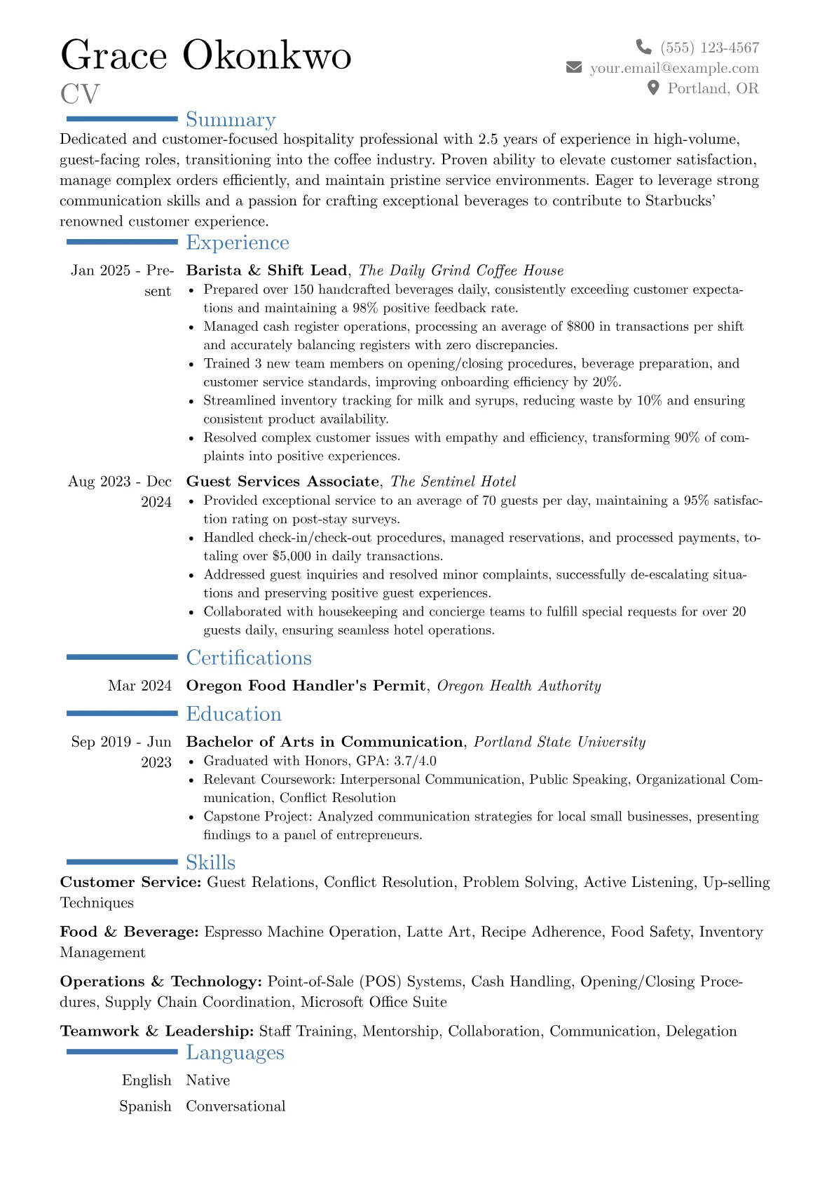 Career changer version - Page 1