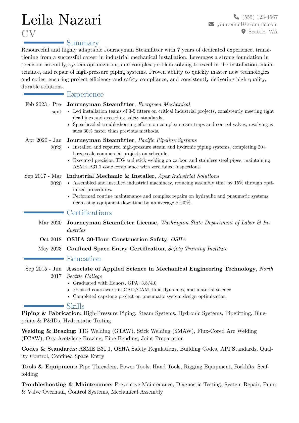 Career changer version - Page 1