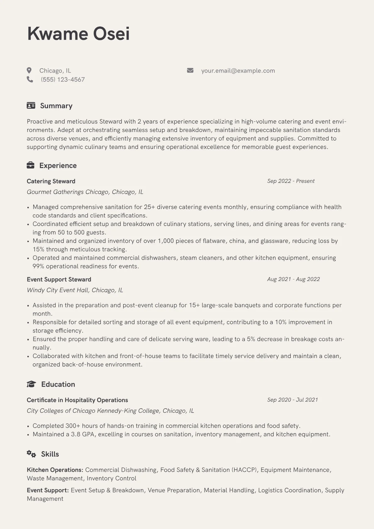 Entry-Level Steward version - Page 1
