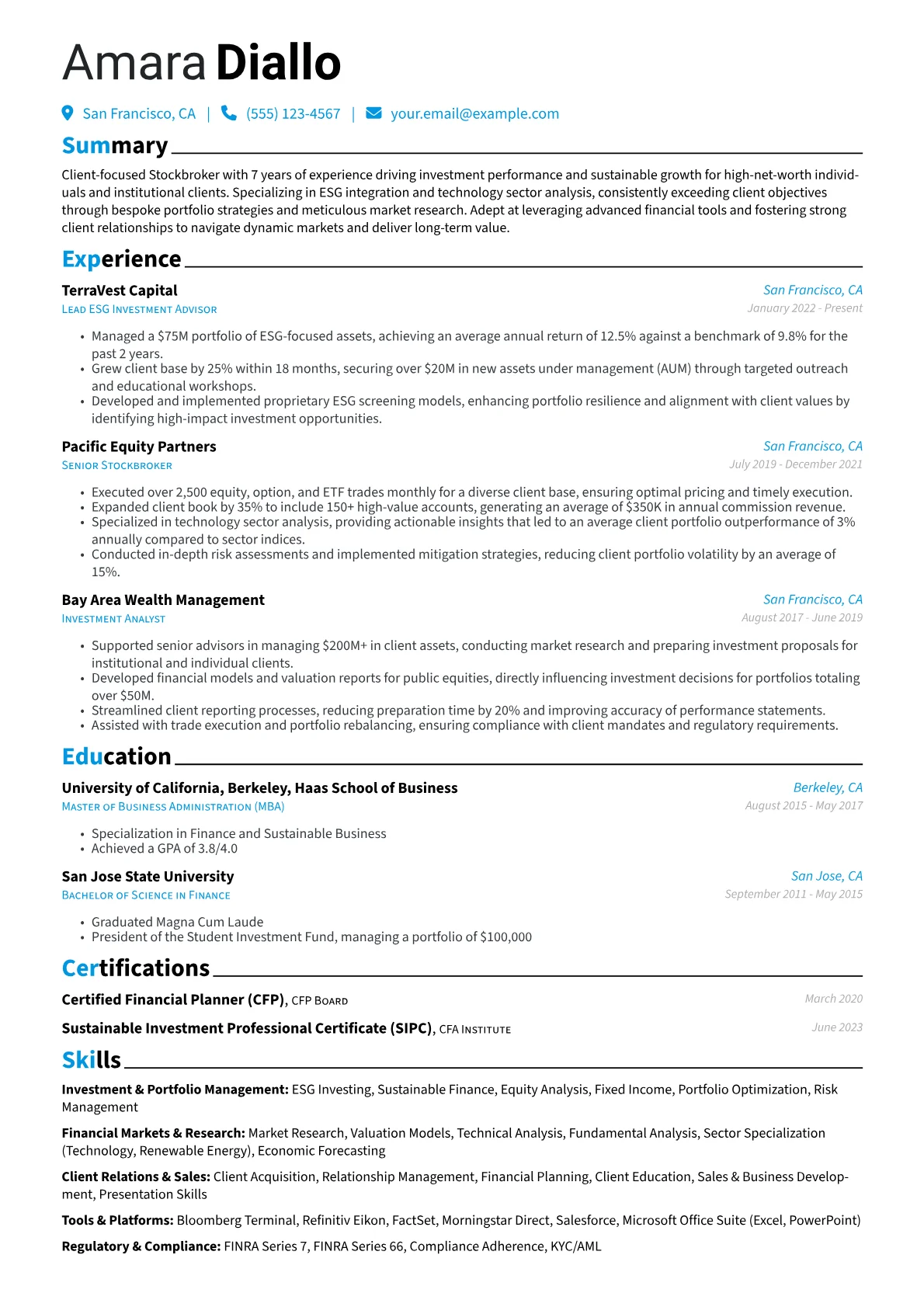 ESG & Tech Sector version - Page 1