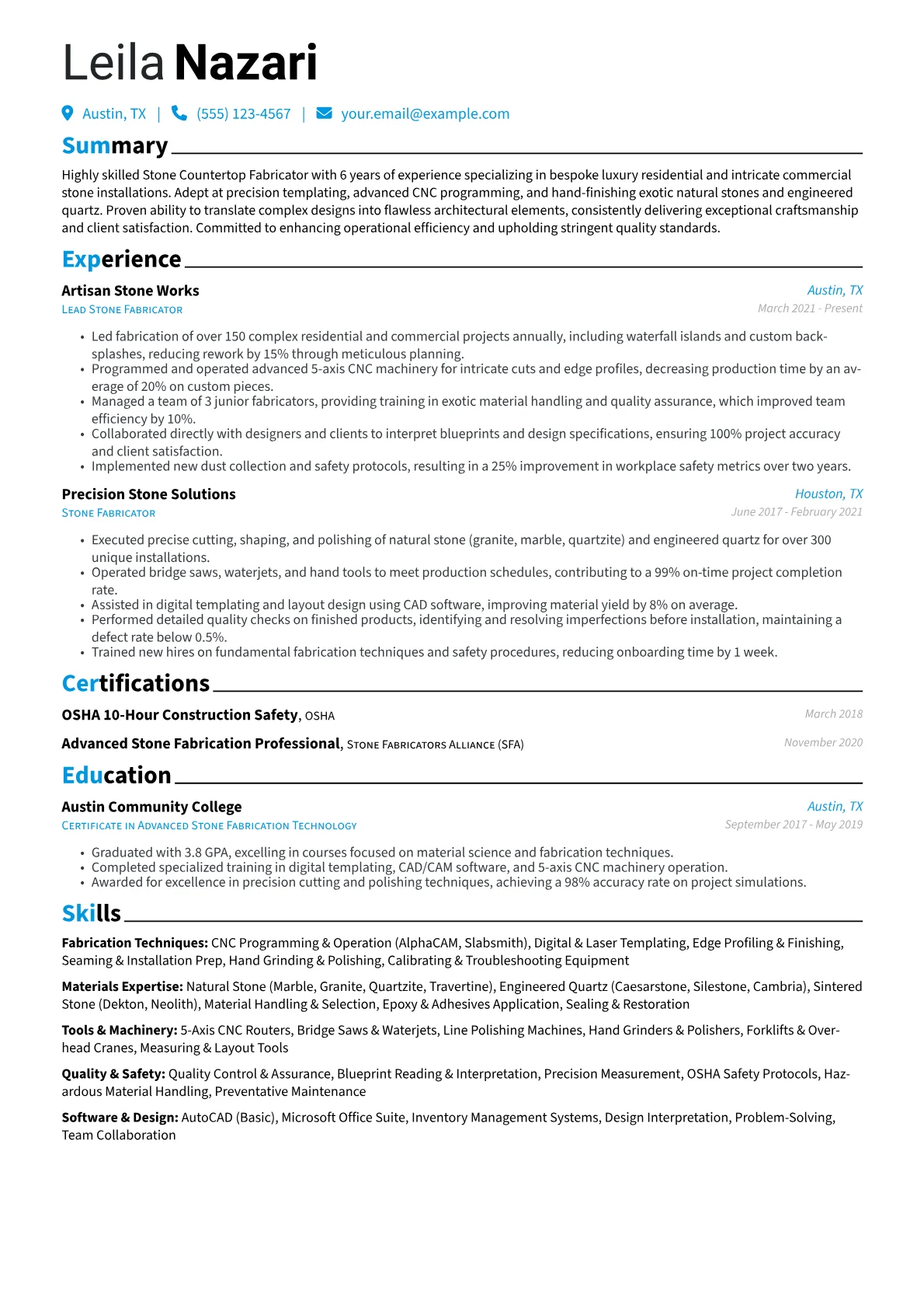 Luxury & Custom Stone version - Page 1