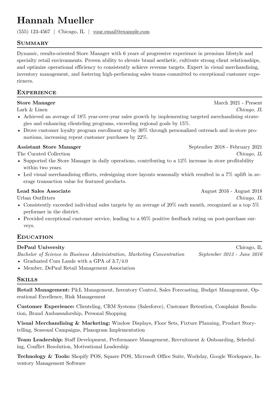 Store Manager version - Page 1