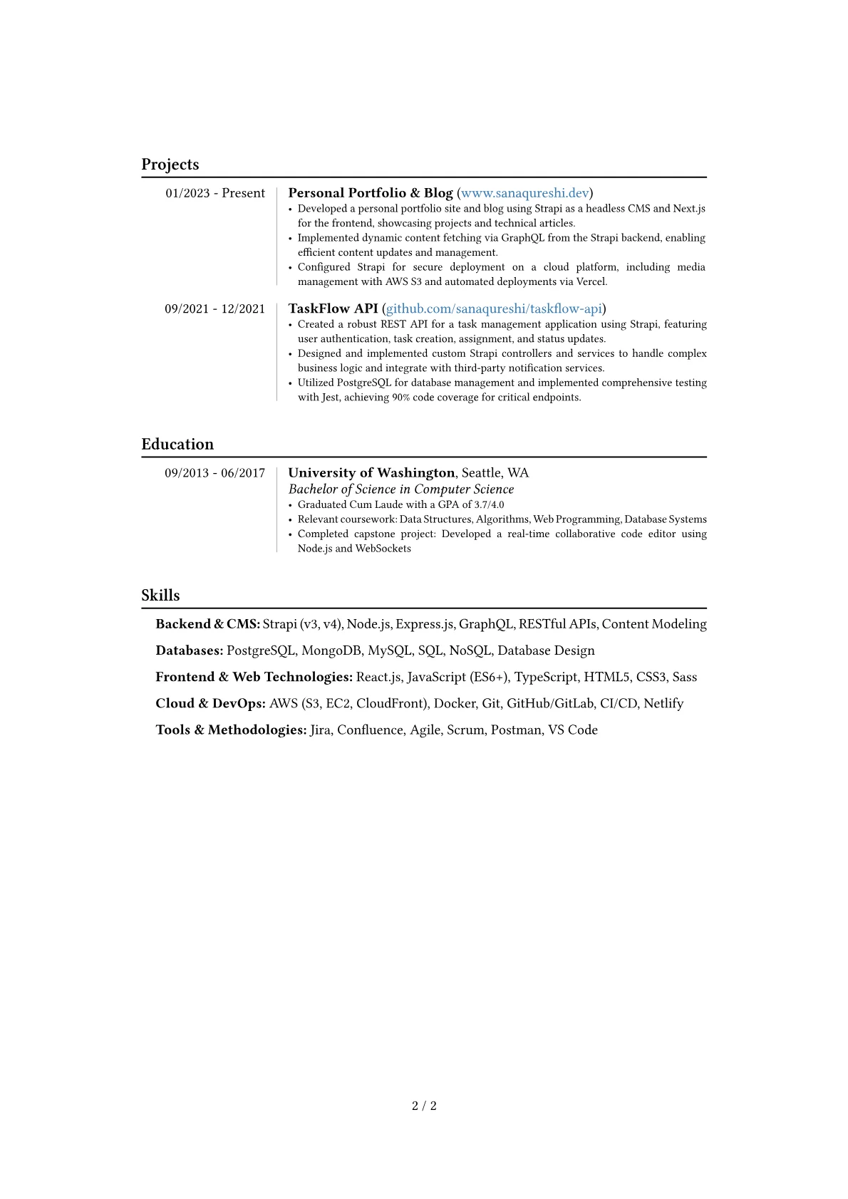 Career changer version - Page 2