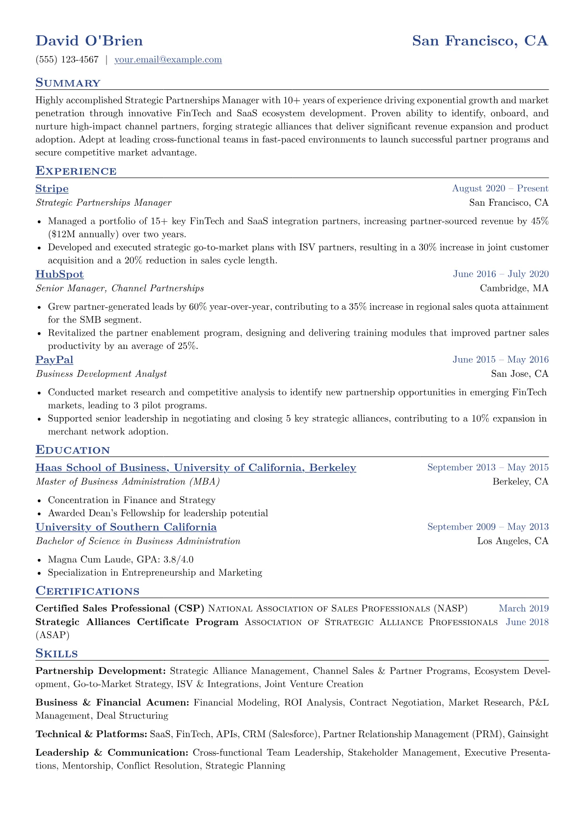 Strategic Partnerships version - Page 1