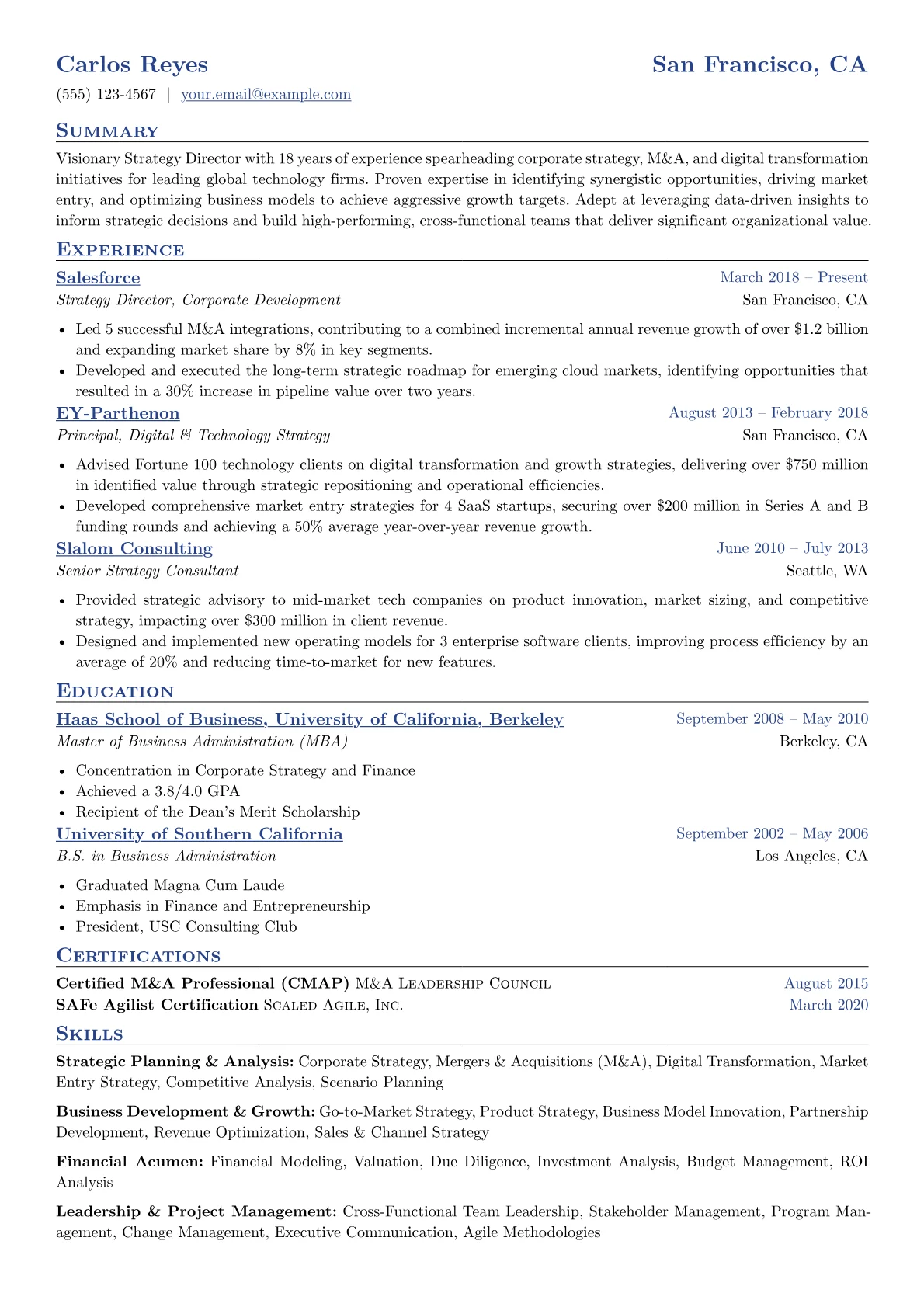 Corporate Strategy version - Page 1